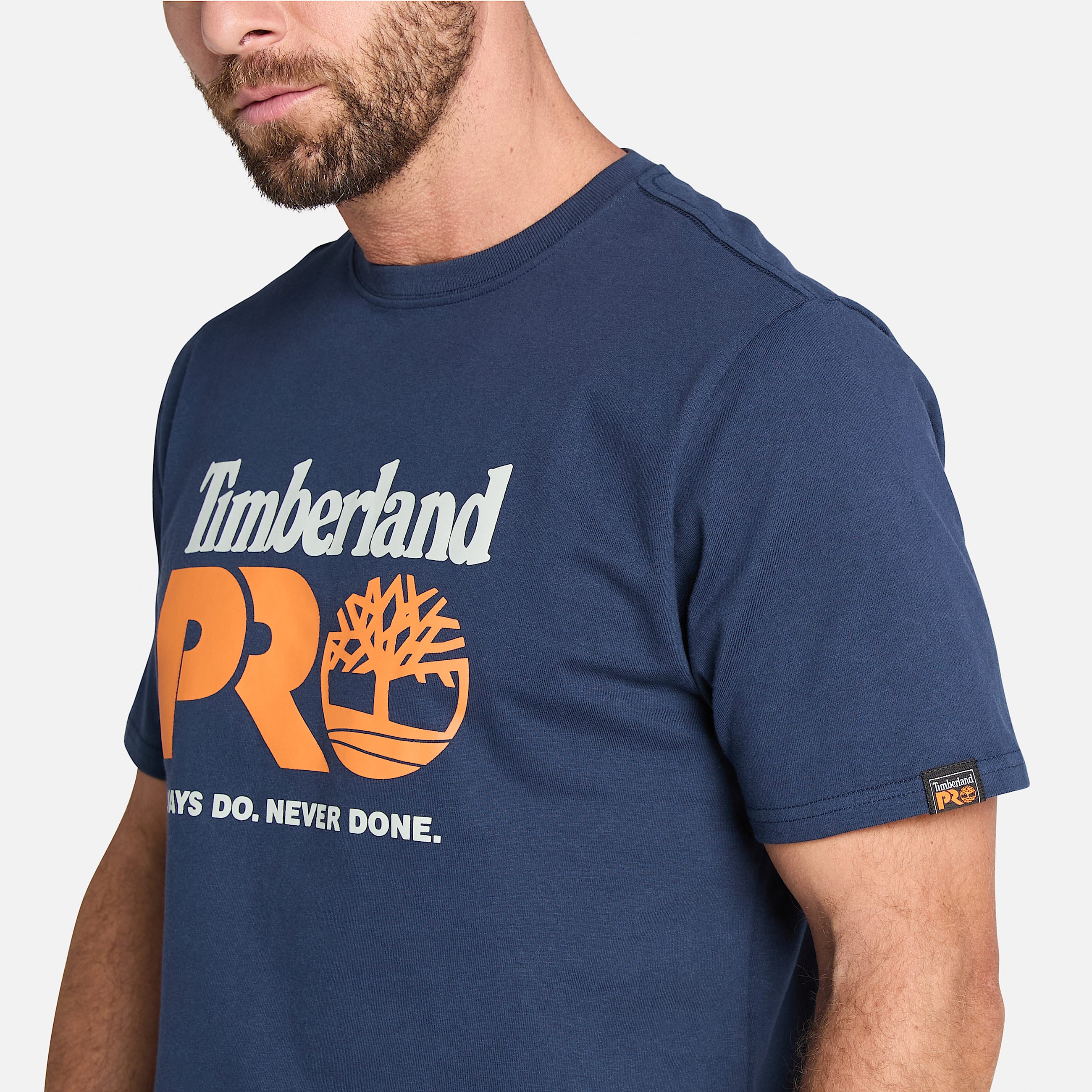 Mens Timberland PRO Core Logo TShirt TBL Black Iris ALT2