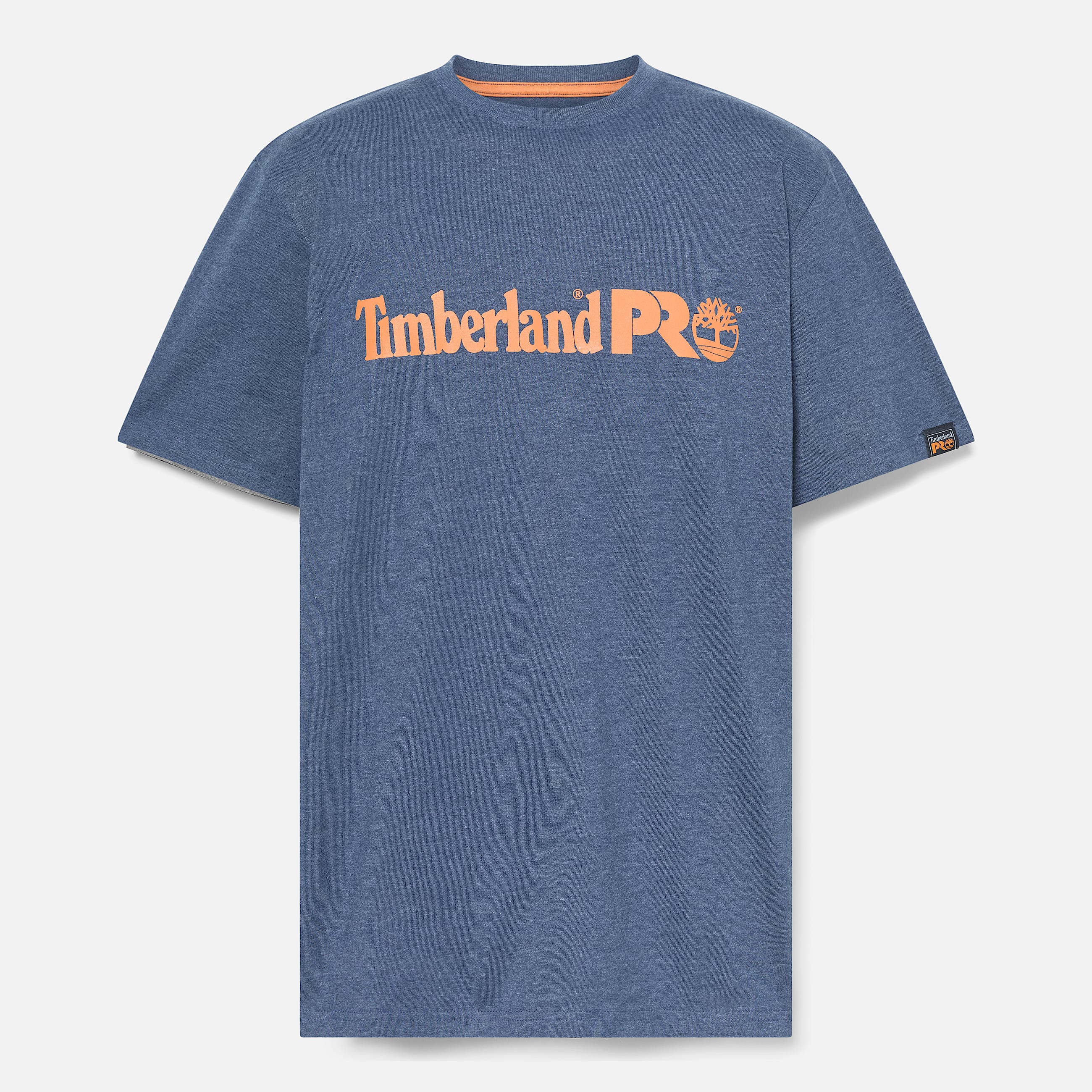 Mens Timberland PRO Core Linear Logo TShirt TBL Black Iris Heather ALT10
