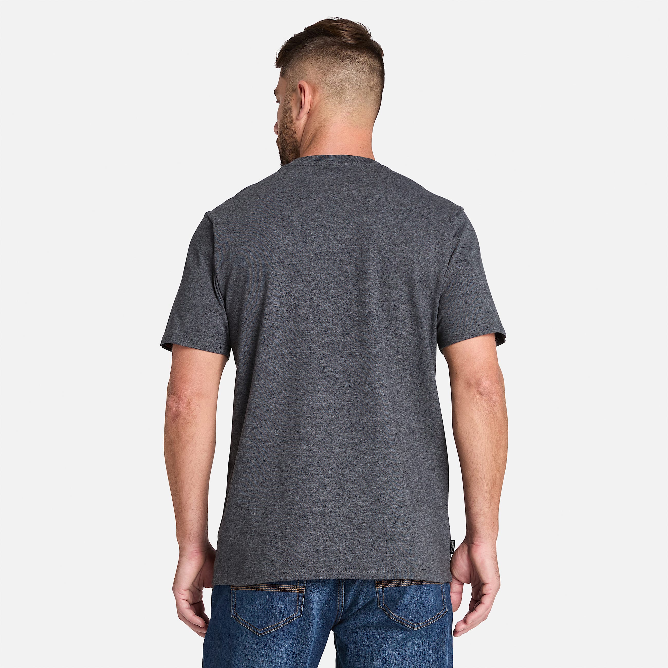 Mens Timberland PRO Core Linear Logo TShirt TBL Deep Grey Heather ALT9