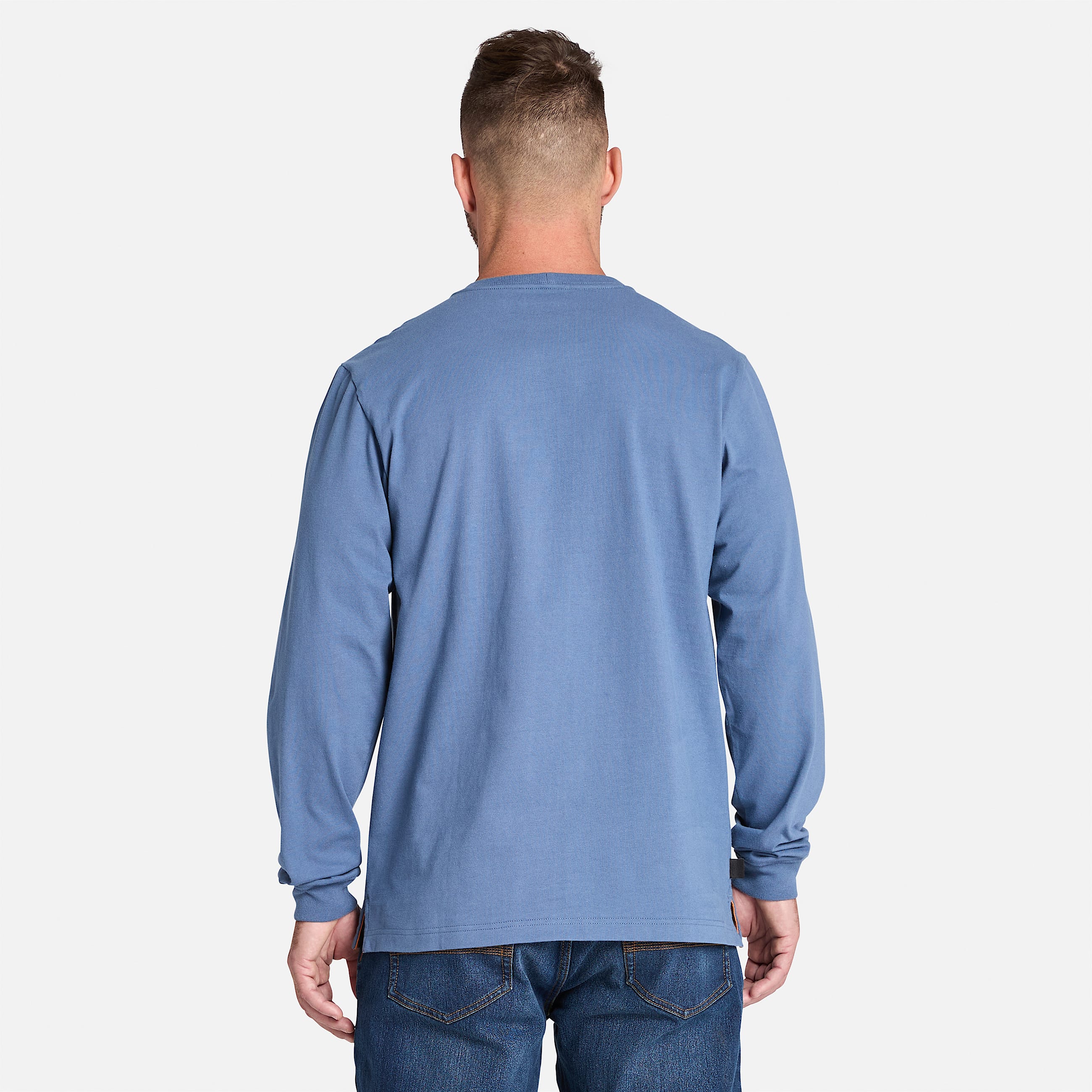 Mens Timberland PRO Core Pocket LongSleeve TShirt TBL Vintage Indigo ALT9