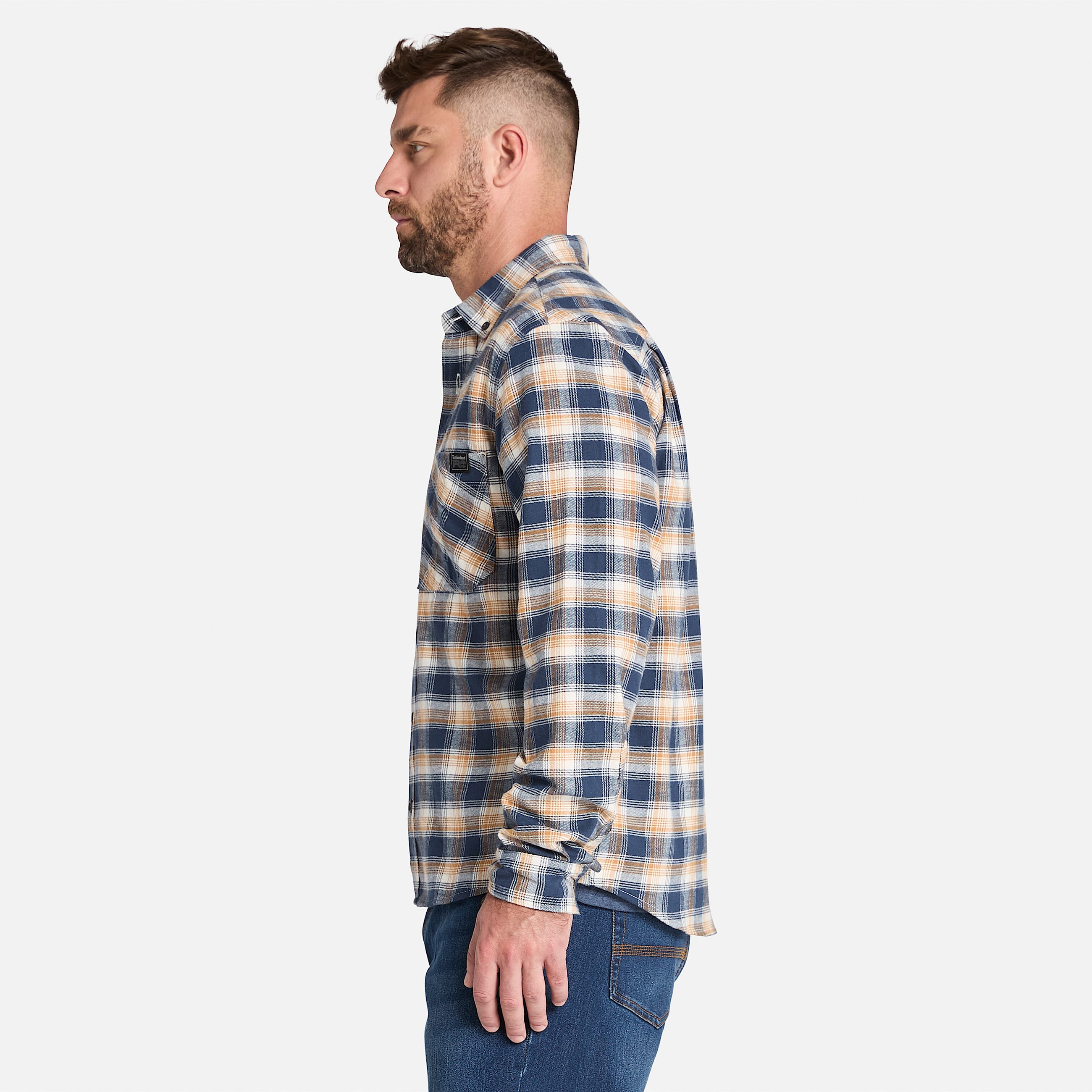 Camisa Woodfort Lightweight Flannel Flex para hombre TBL Trigo teido ALT8