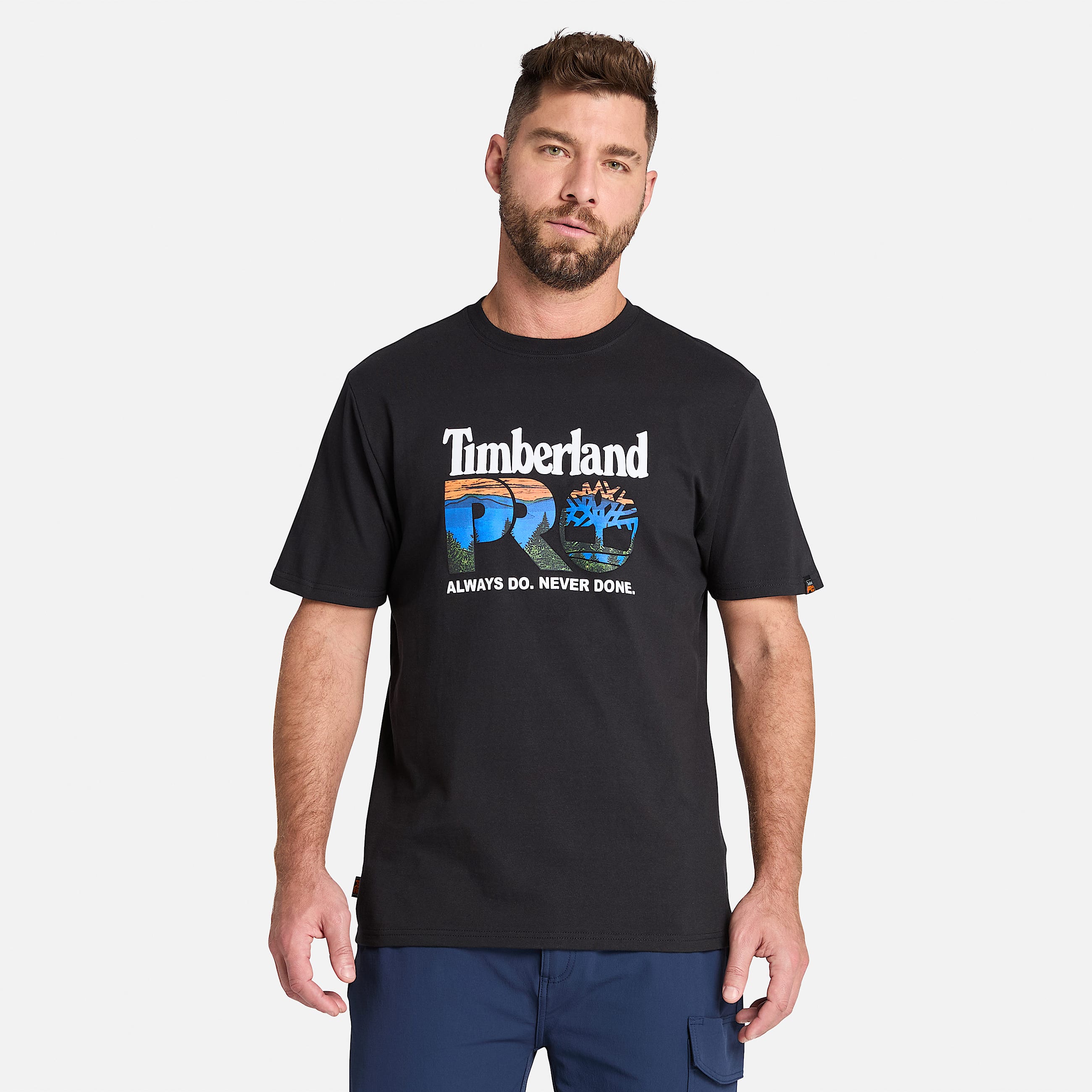 Mens Timberland PRO Core Logo TShirt TBL Black HERO