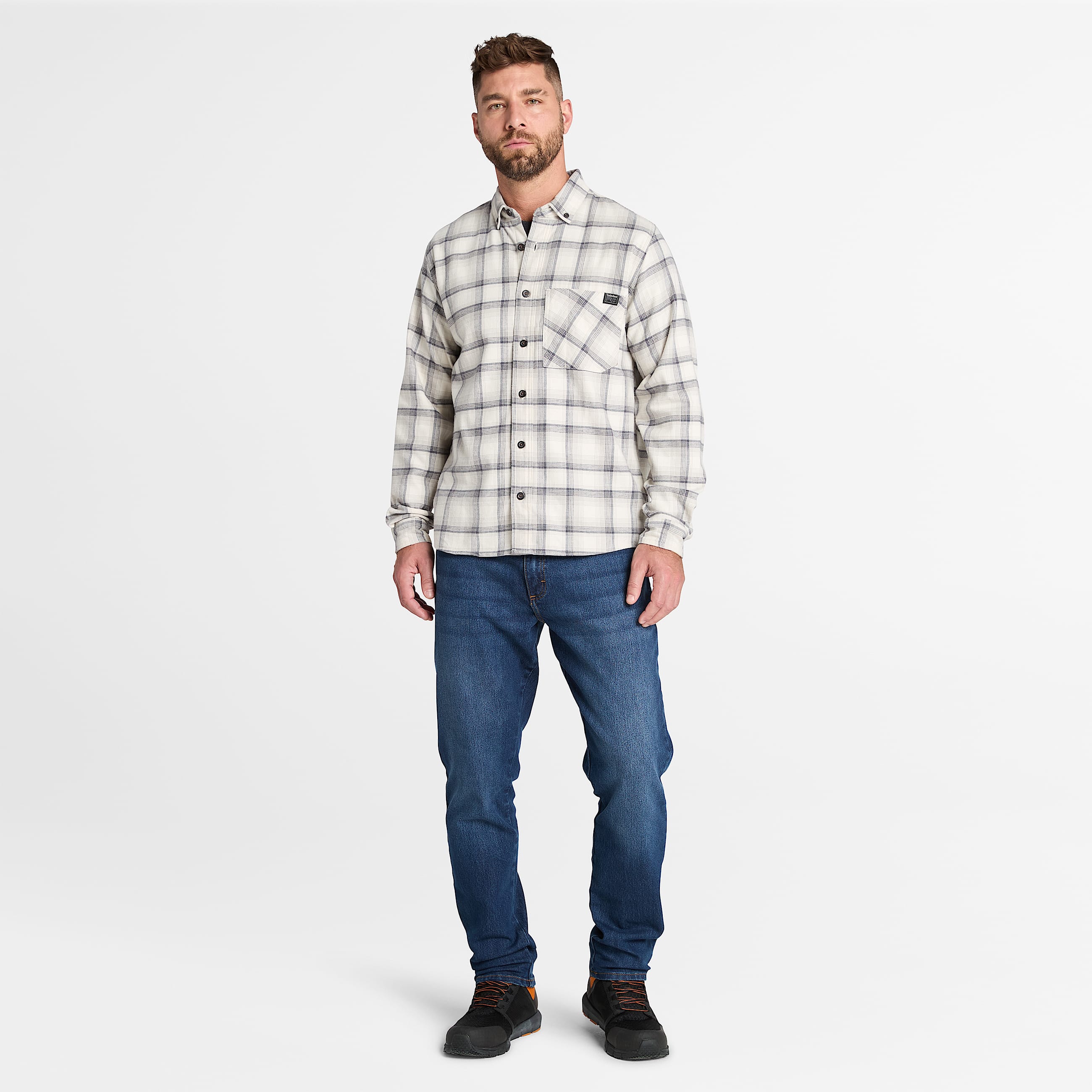 Men's Timberland PRO® Woodfort Lightweight Flannel Flex Shirt