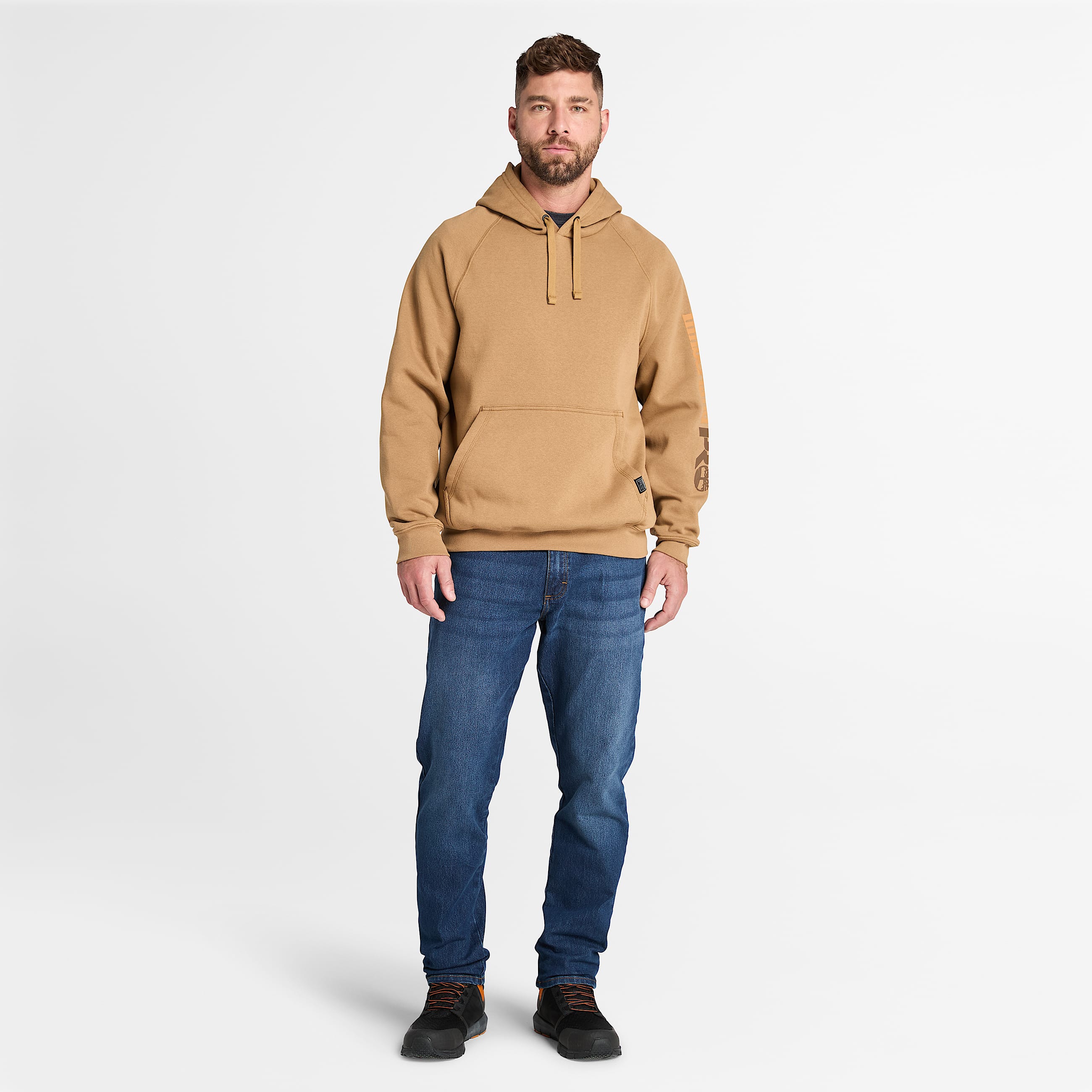 Mens Timberland PRO Hood Honcho Sport Hoodie TBL Dark Wheat ALT1