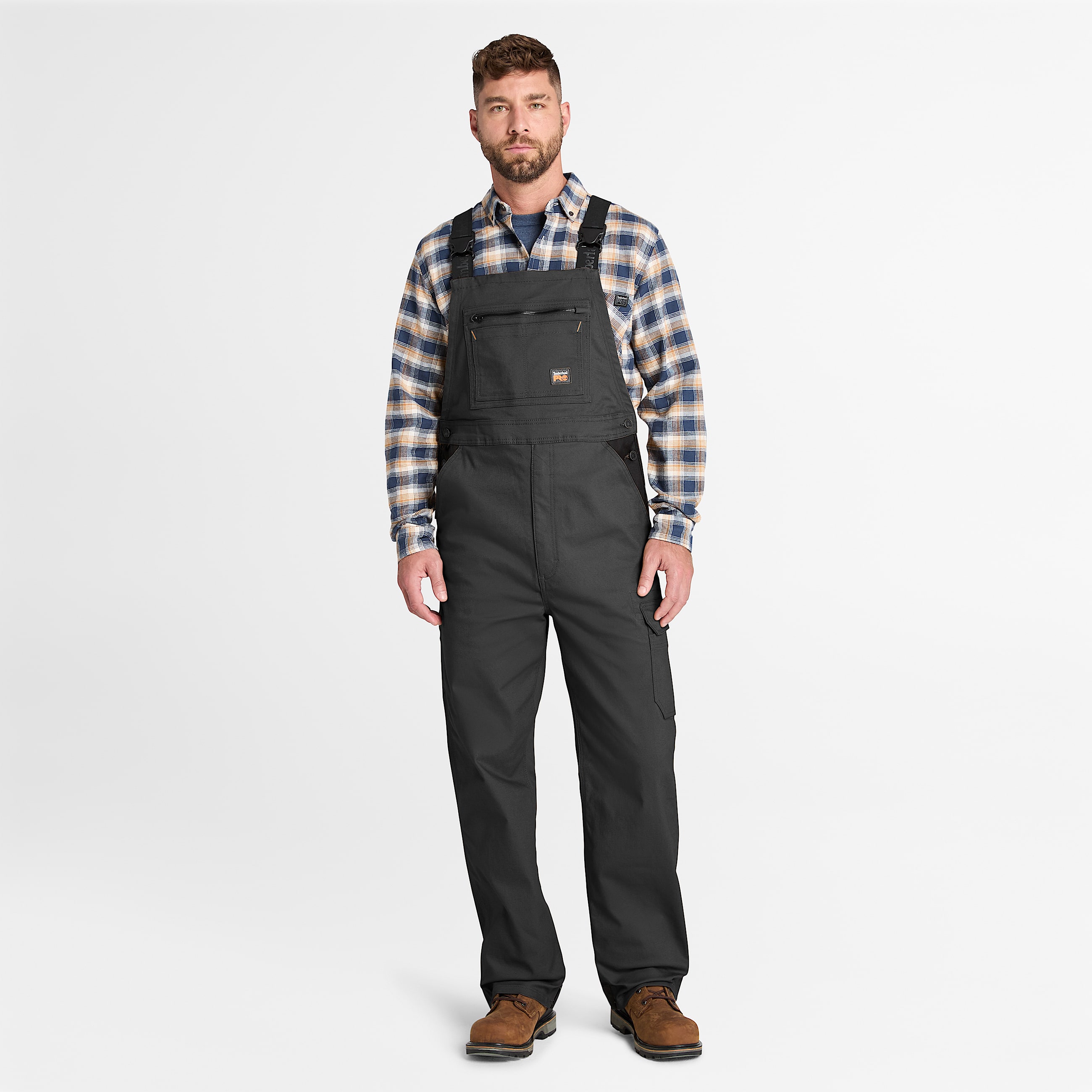 Mens Timberland PRO Ironhide Flex Bib Overall TBL Jet Black HERO
