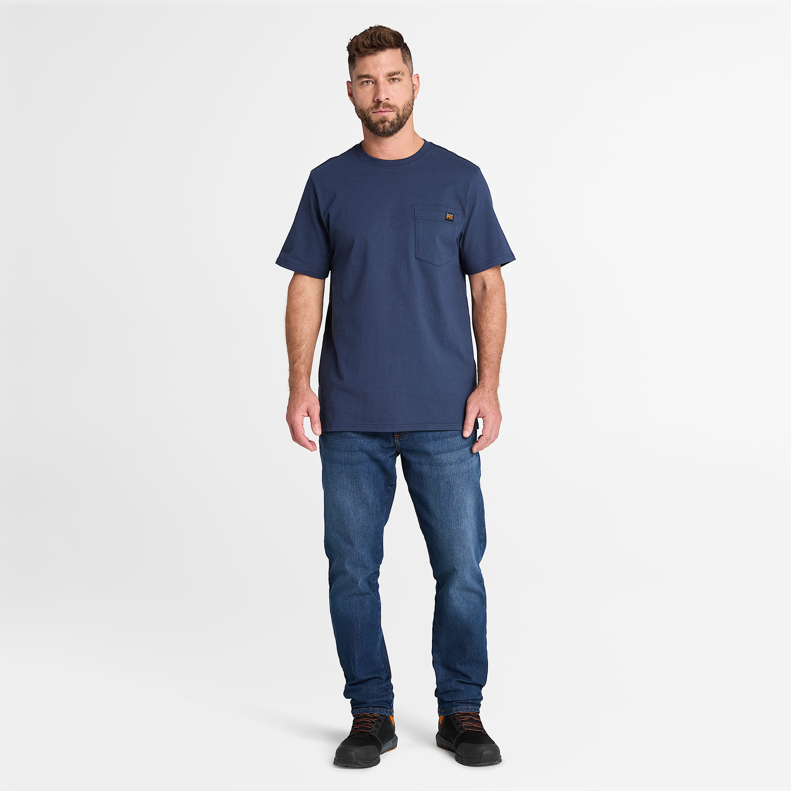 Mens Timberland PRO Core Pocket TShirt TBL Black Iris ALT1