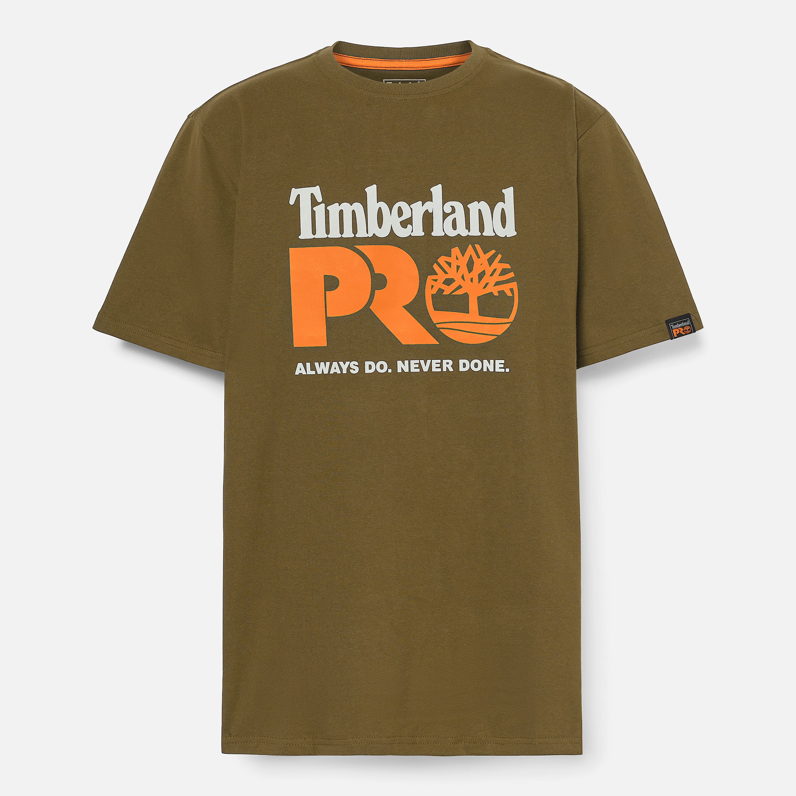 Mens Timberland PRO Core Logo TShirt TBL Burnt Olive ALT10
