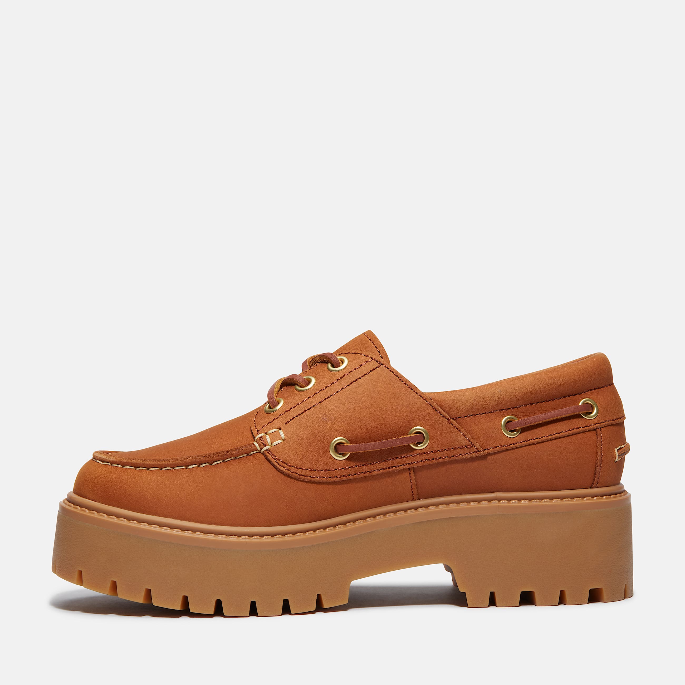 Womens Stone Street Platform Boat Shoe TBL Rust Nubuck ALT6