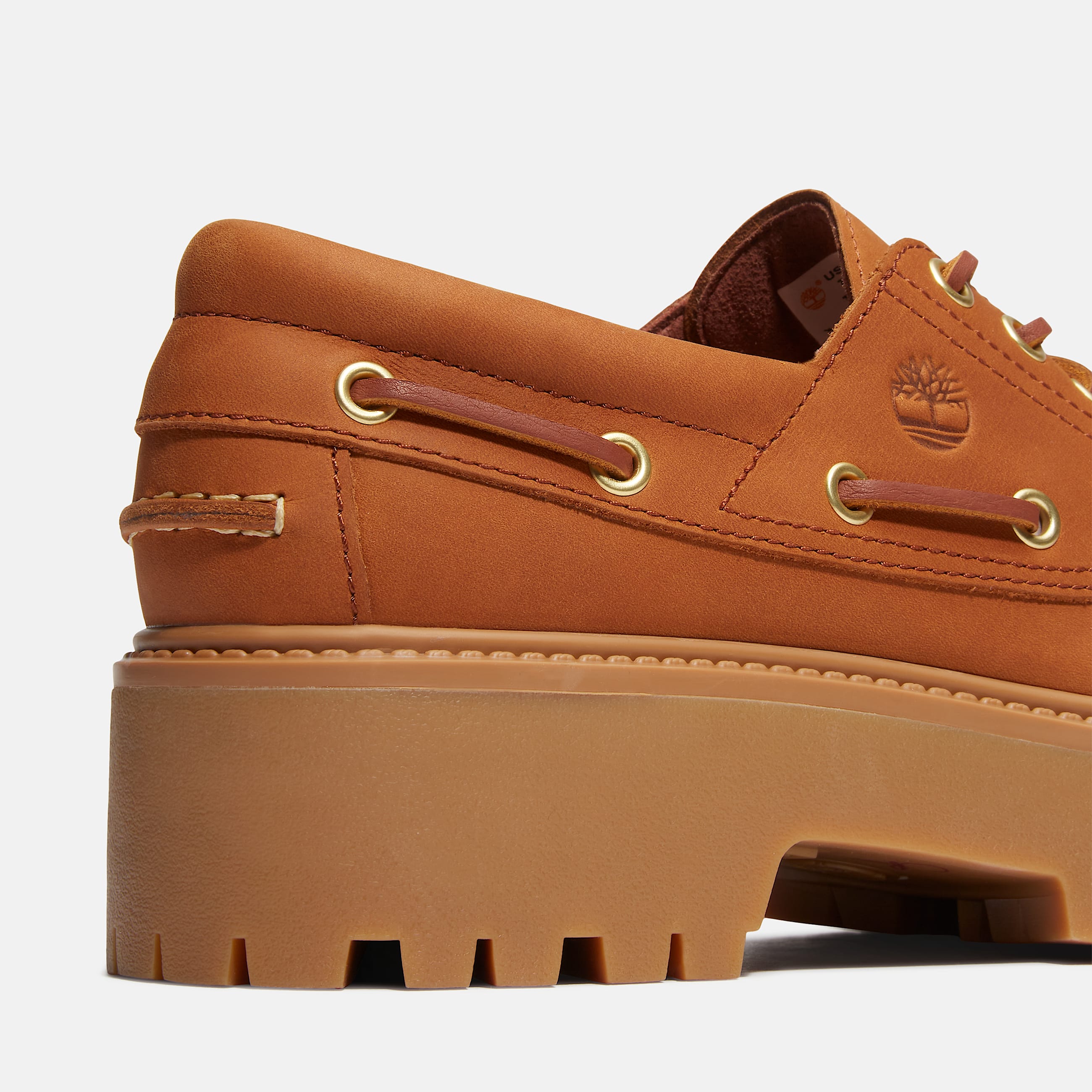 Womens Stone Street Platform Boat Shoe TBL Rust Nubuck ALT7