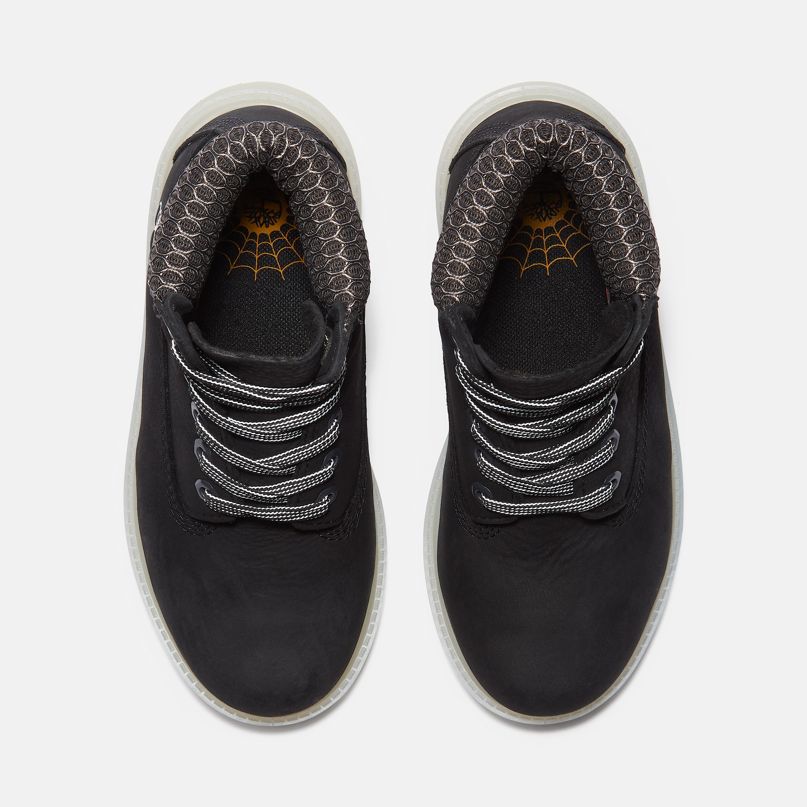 Youth Timberland Premium 6Inch Waterproof Boot TBL Black Nubuck ALT2