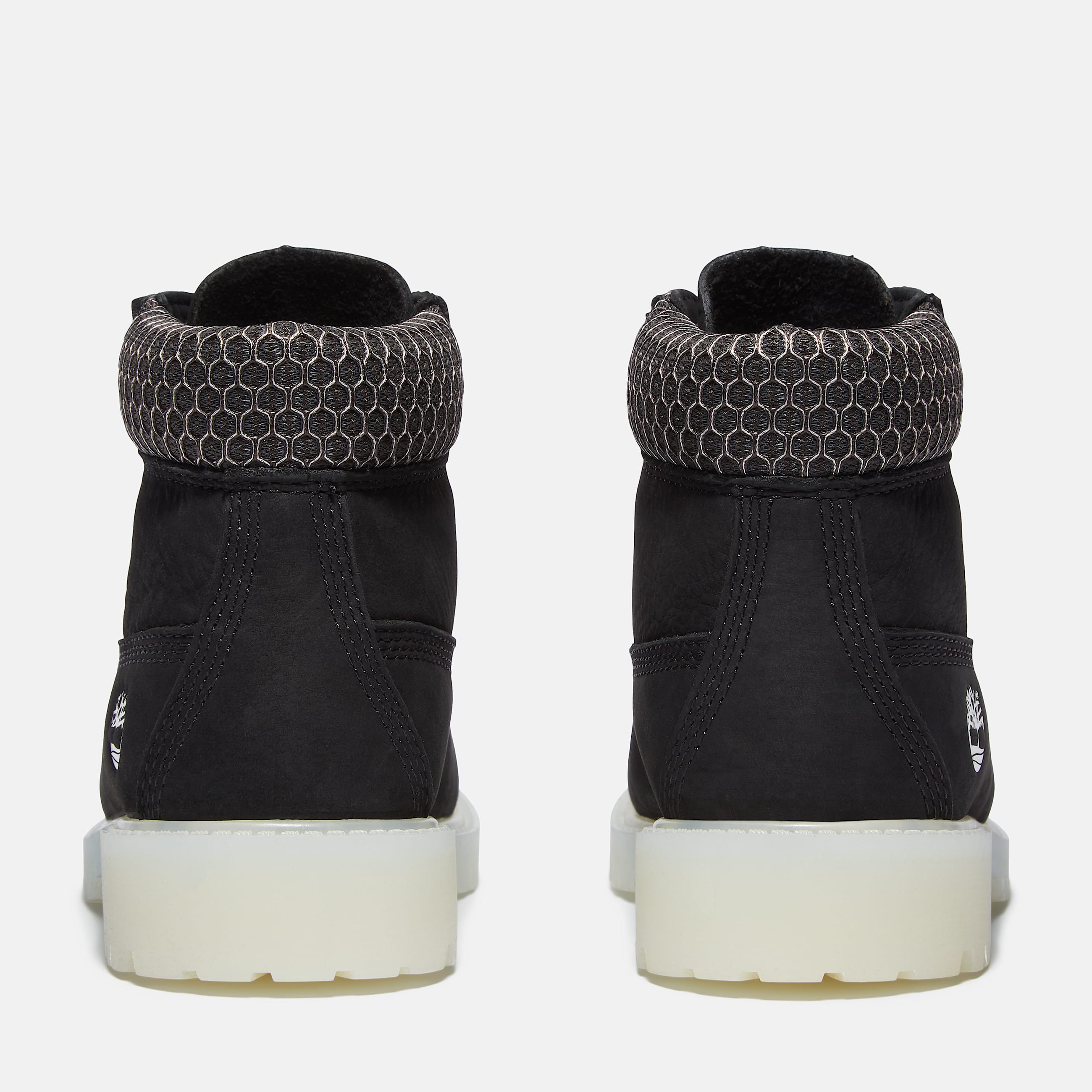 Youth Timberland Premium 6Inch Waterproof Boot TBL Black Nubuck ALT5