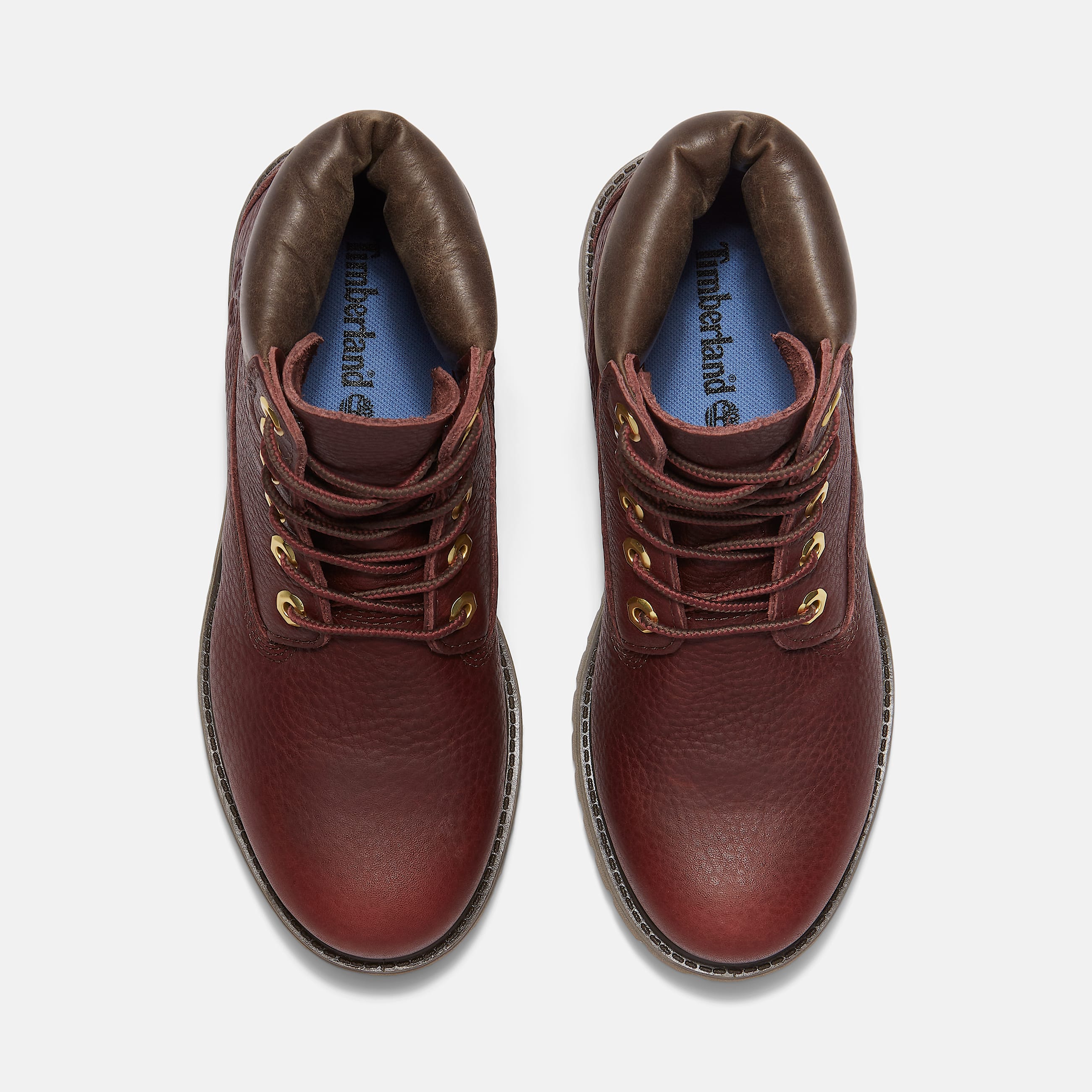 Womens Timberland Premium 6Inch Waterproof Boot TBL Burgundy FullGrainDark Brown ALT2