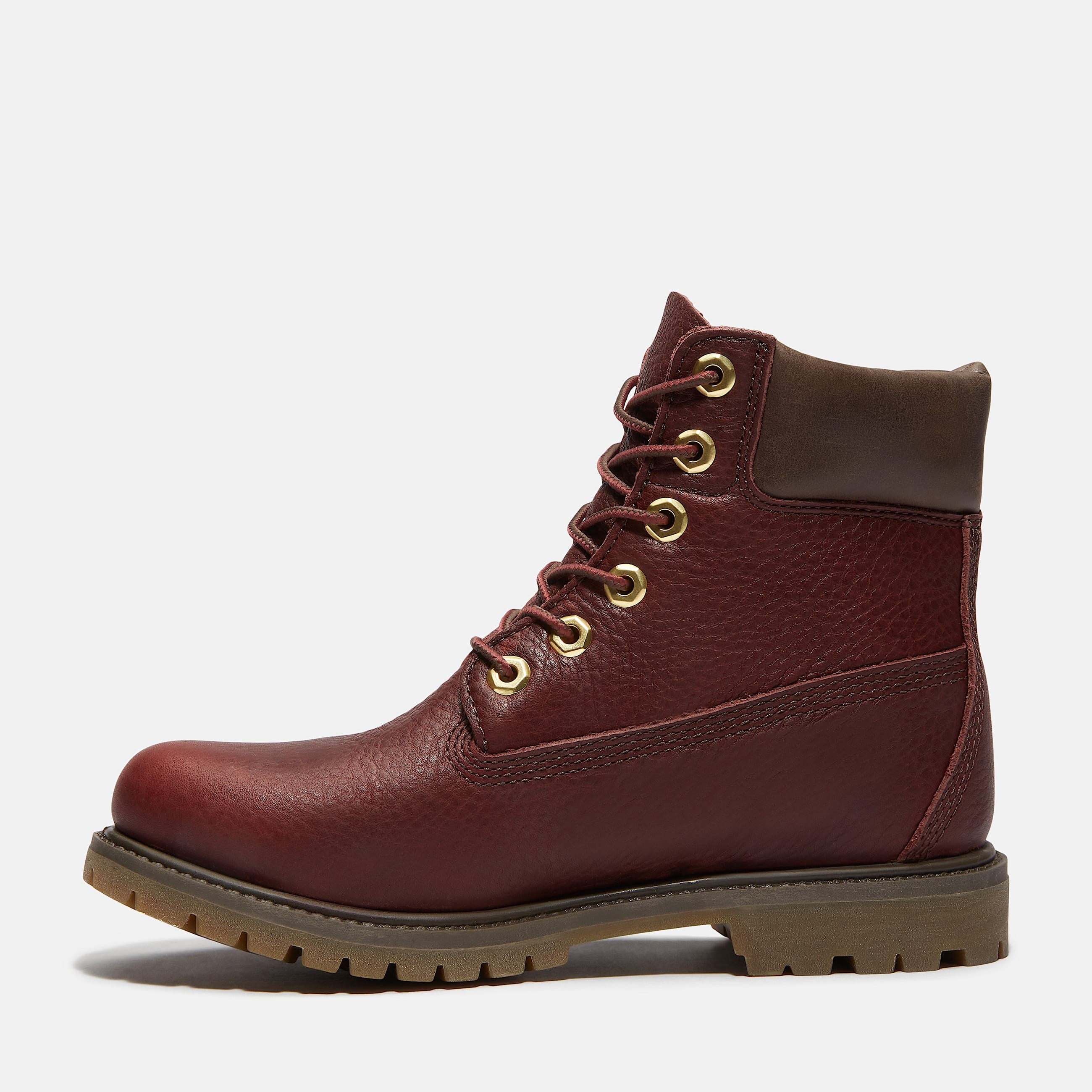 Womens Timberland Premium 6Inch Waterproof Boot TBL Burgundy FullGrainDark Brown ALT6