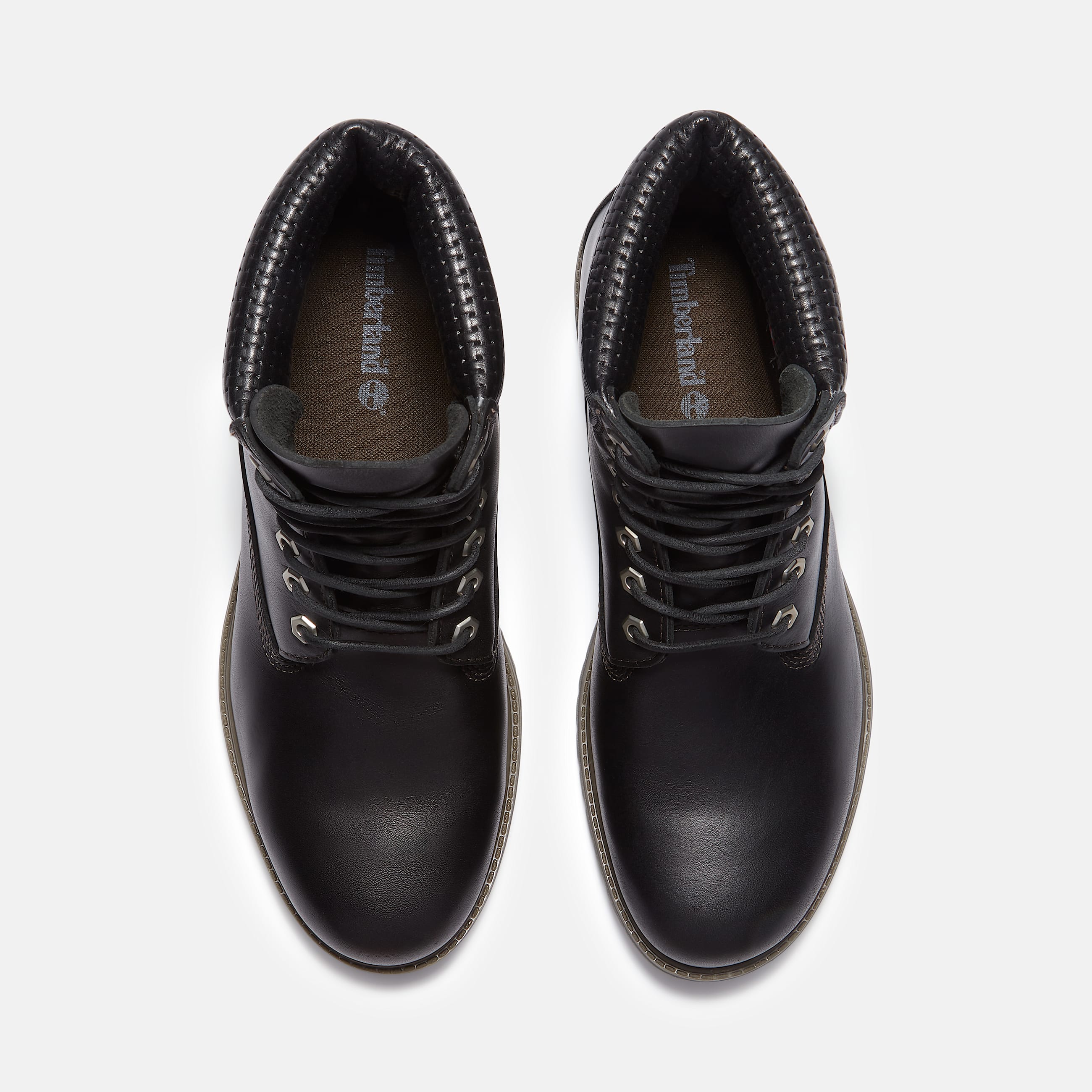 Mens Timberland Premium 6Inch Waterproof Boot TBL Black FullGrainDark Brown ALT2