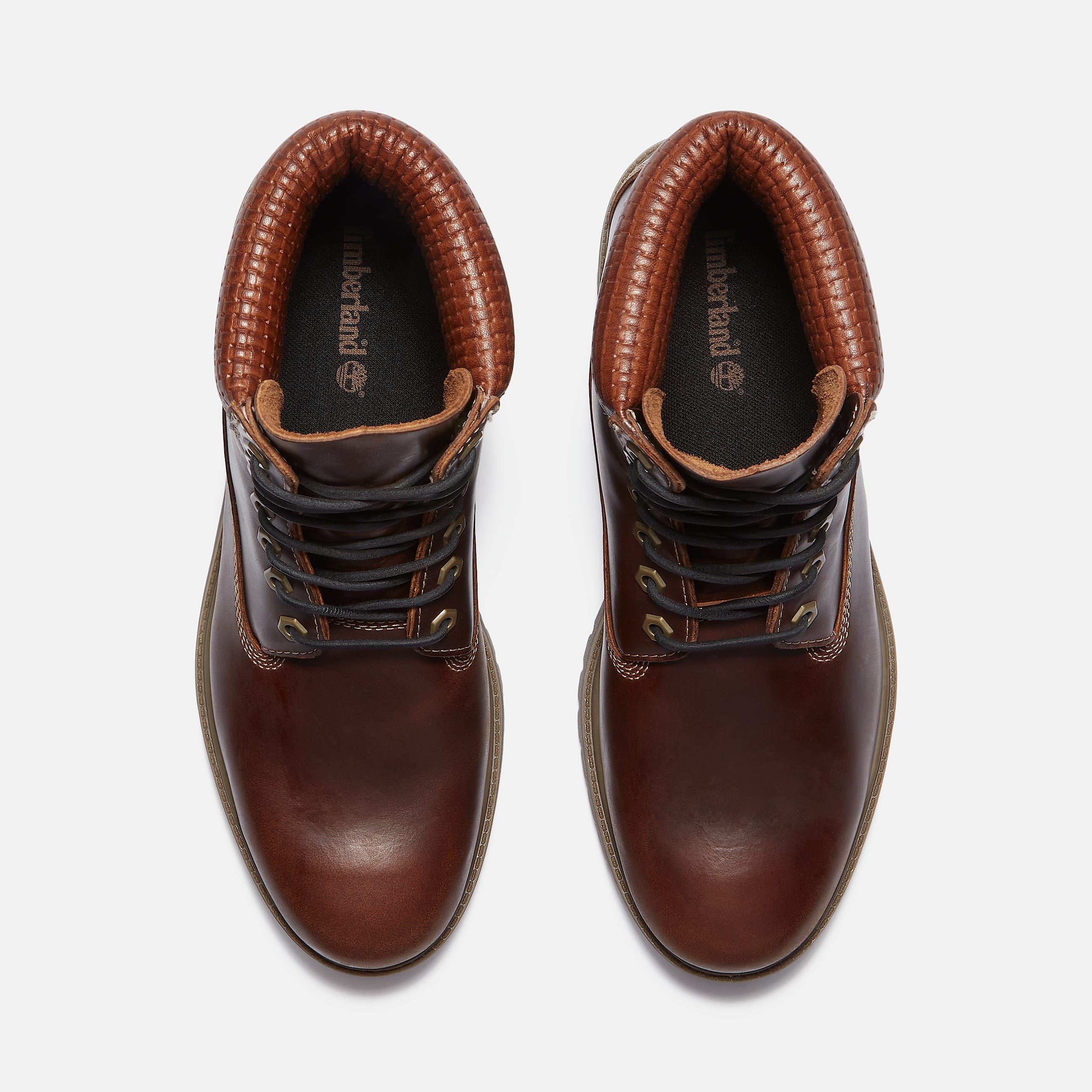 Mens Timberland Premium 6Inch Waterproof Boot TBL Brown FullGrainBlack ALT2