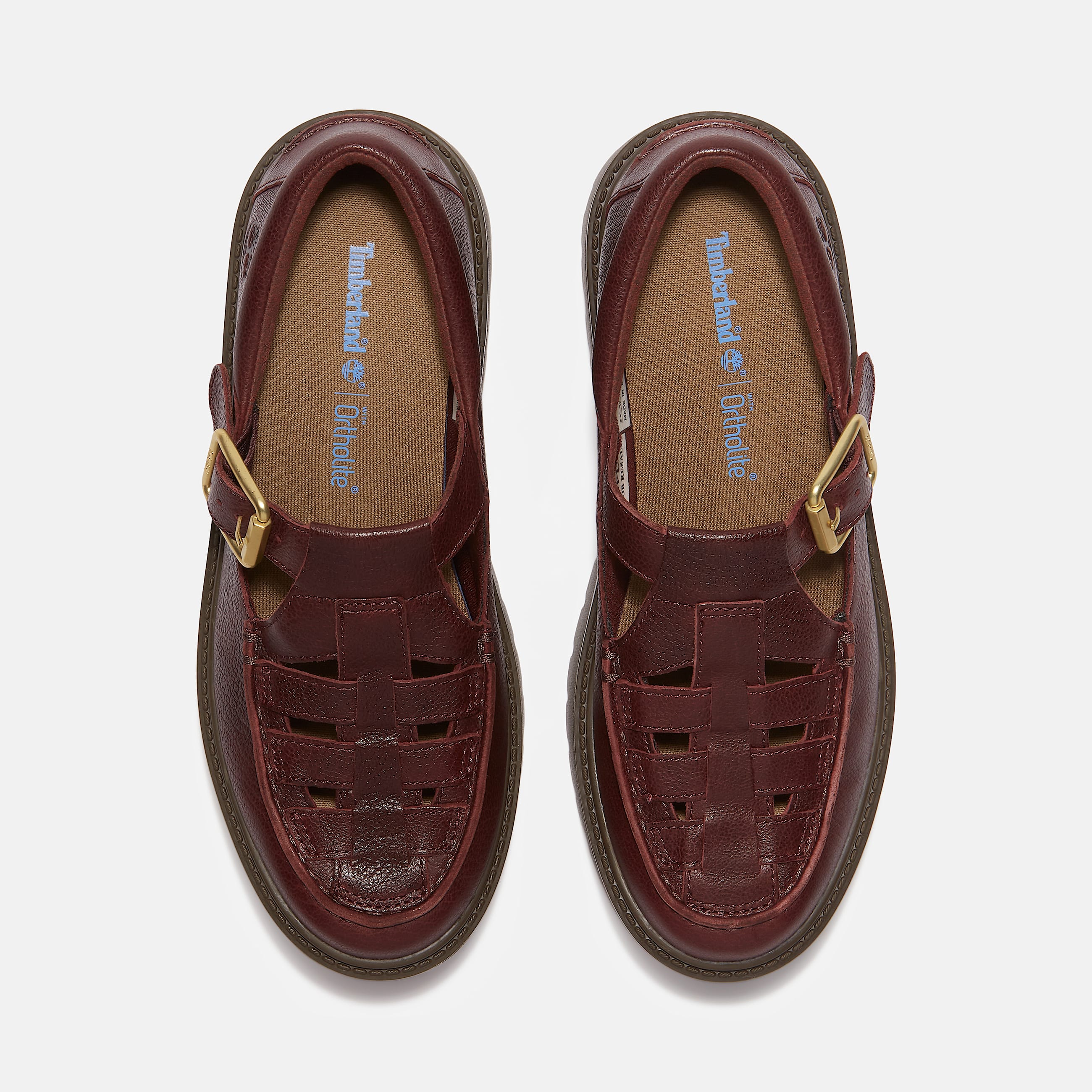 Womens Stone Street Platform Buckle Shoe TBL Burgundy FullGrain ALT2