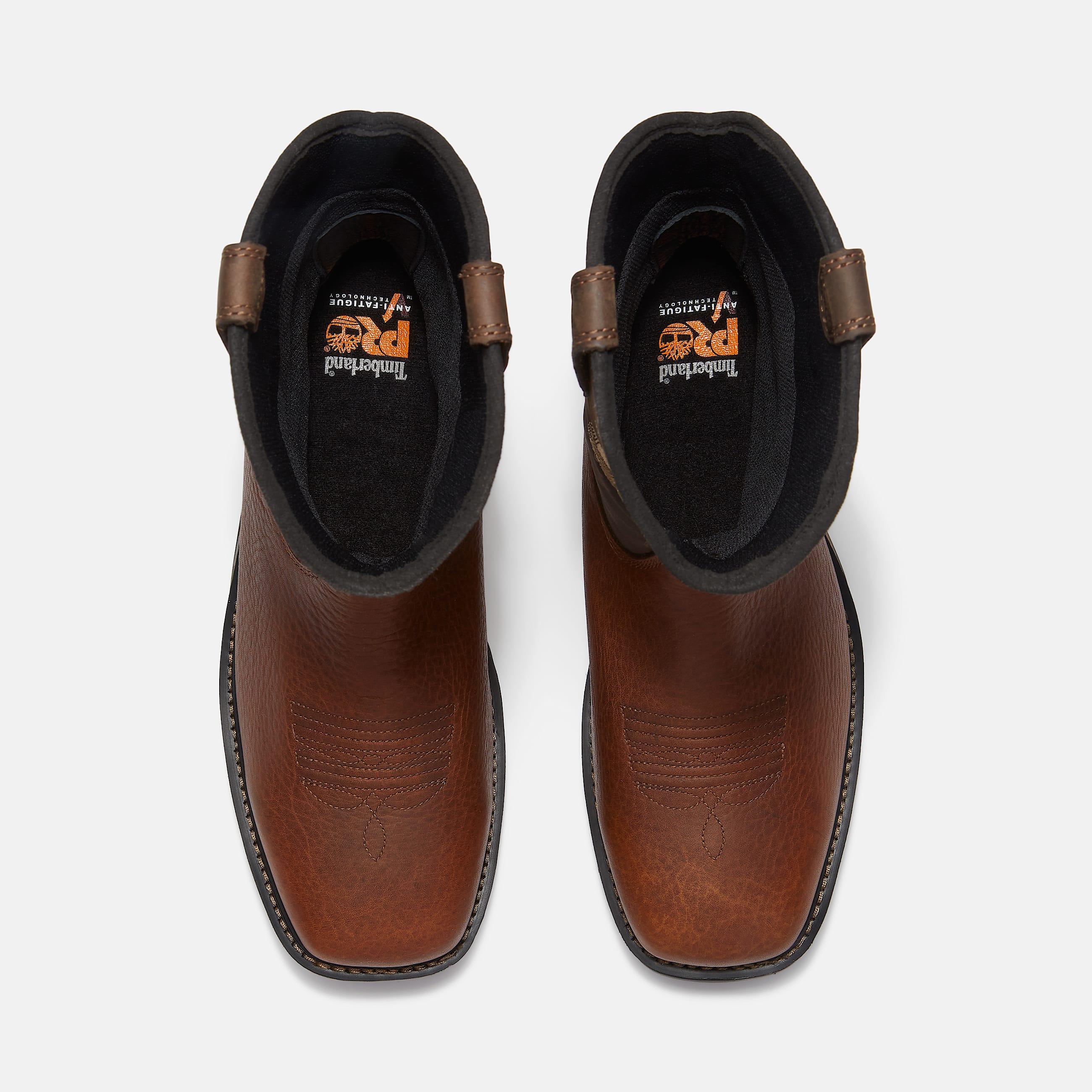 Botas de trabajo True Grit Live Free or Die PullOn Waterproof para hombre con puntera blanda TBL Marrn medio grano completo ALT2