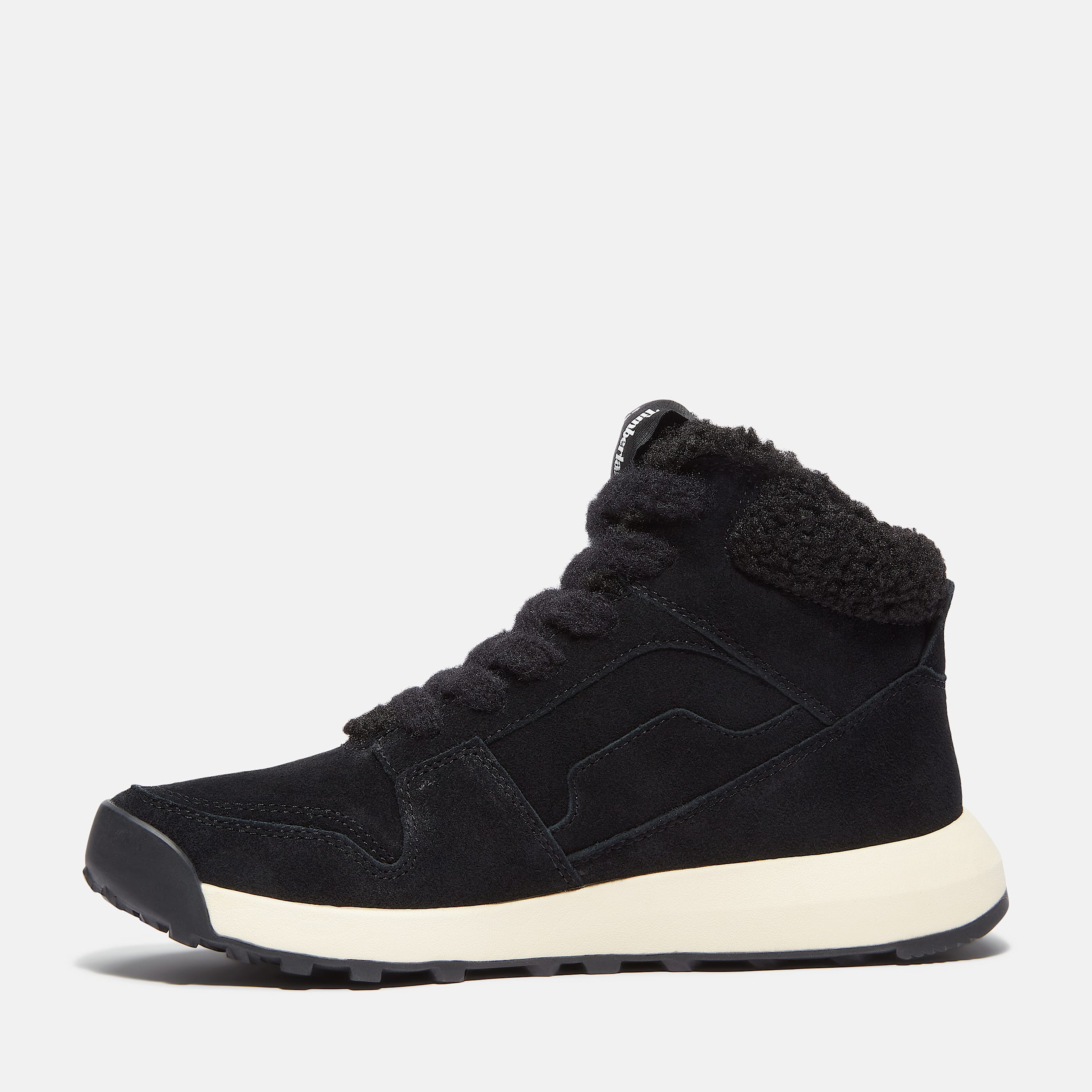 Womens Retro Swift HighTop Sneaker TBL Black Suede ALT6