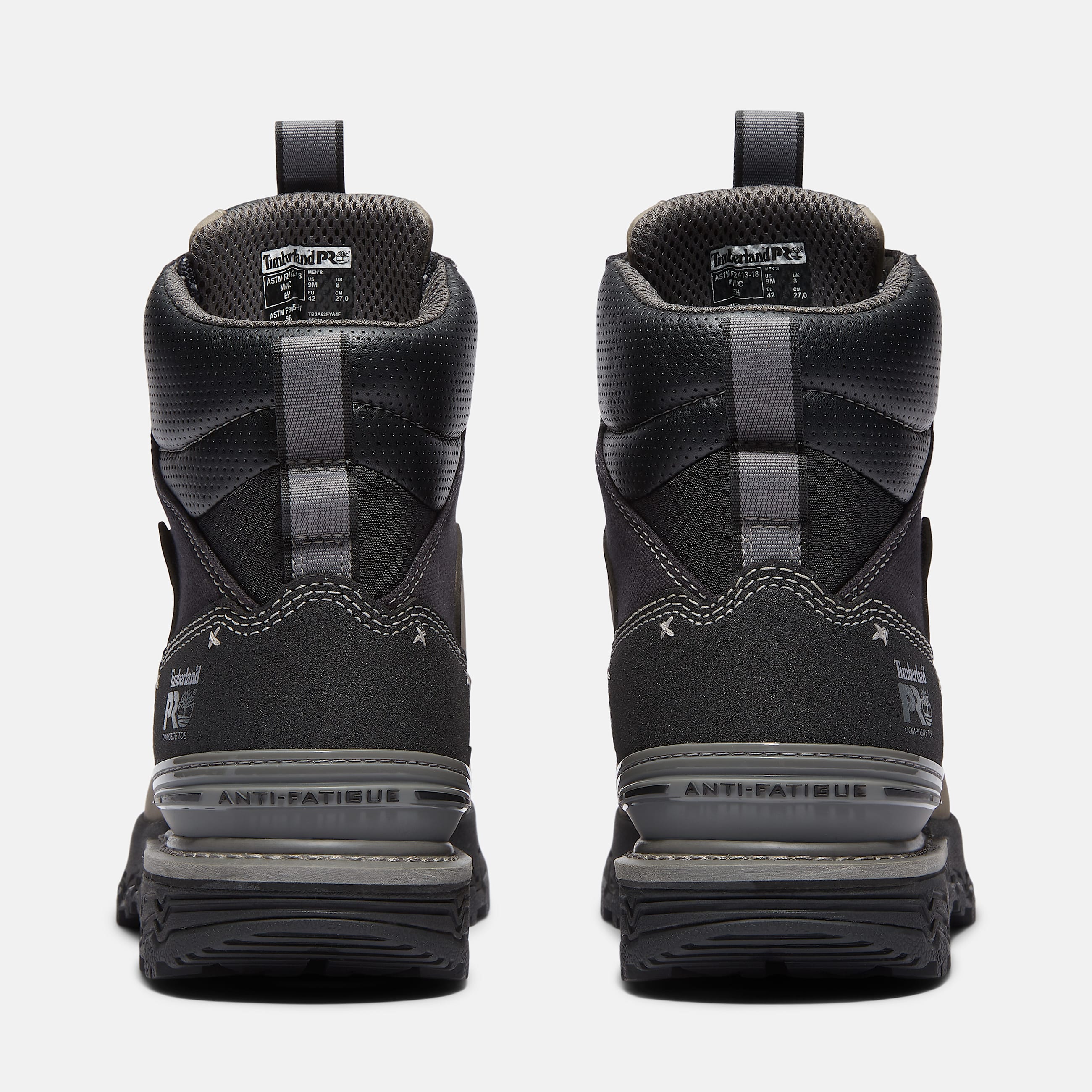 Mens Boondock Ultralight 6 Composite Toe Waterproof Work Boot TBL Grey FullGrainBlack ALT5