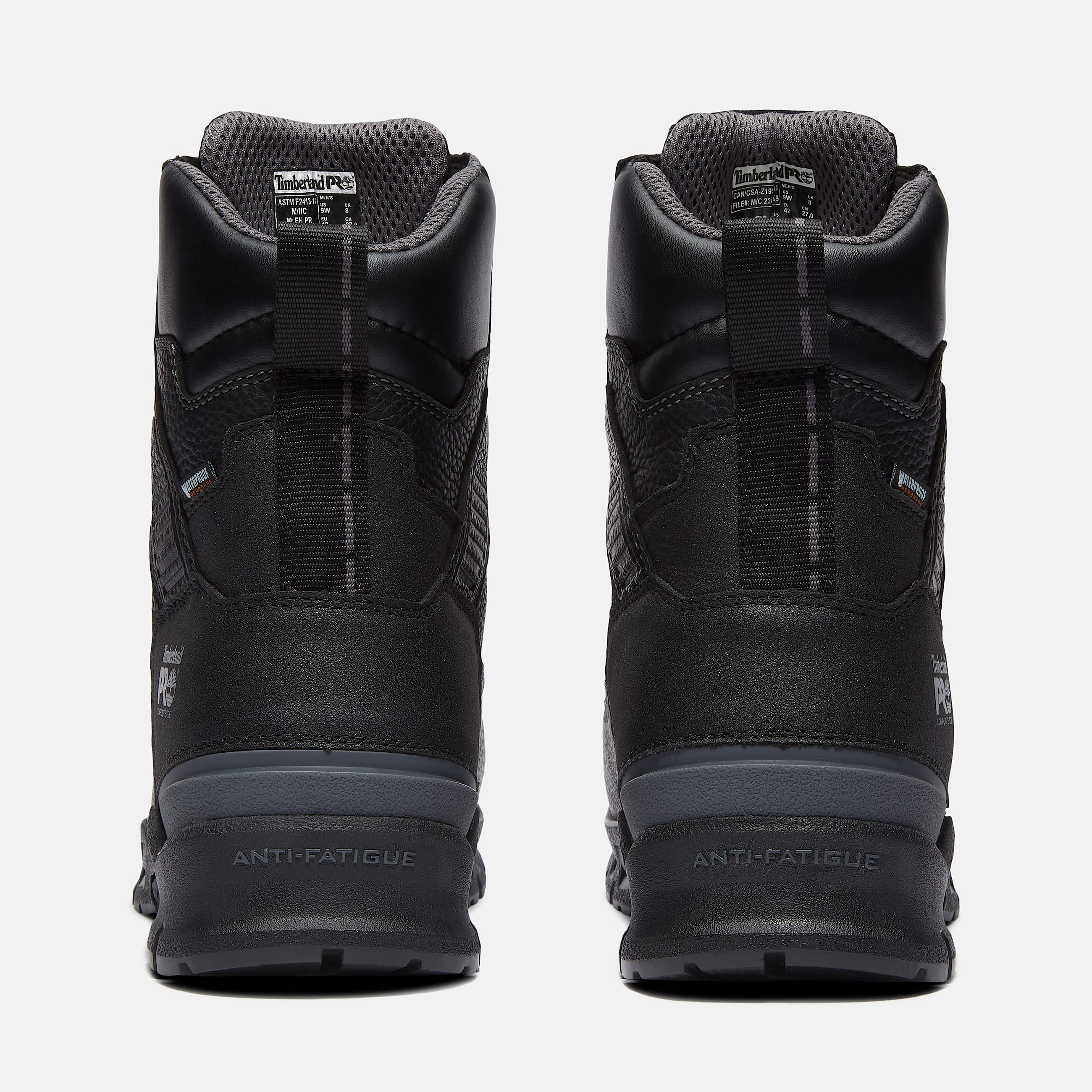 Botte de travail impermable Endurance EV CSA 8 po avec protgemtatarse et embout en composite pour hommes TBL Cuir pleine fleur noir ALT5