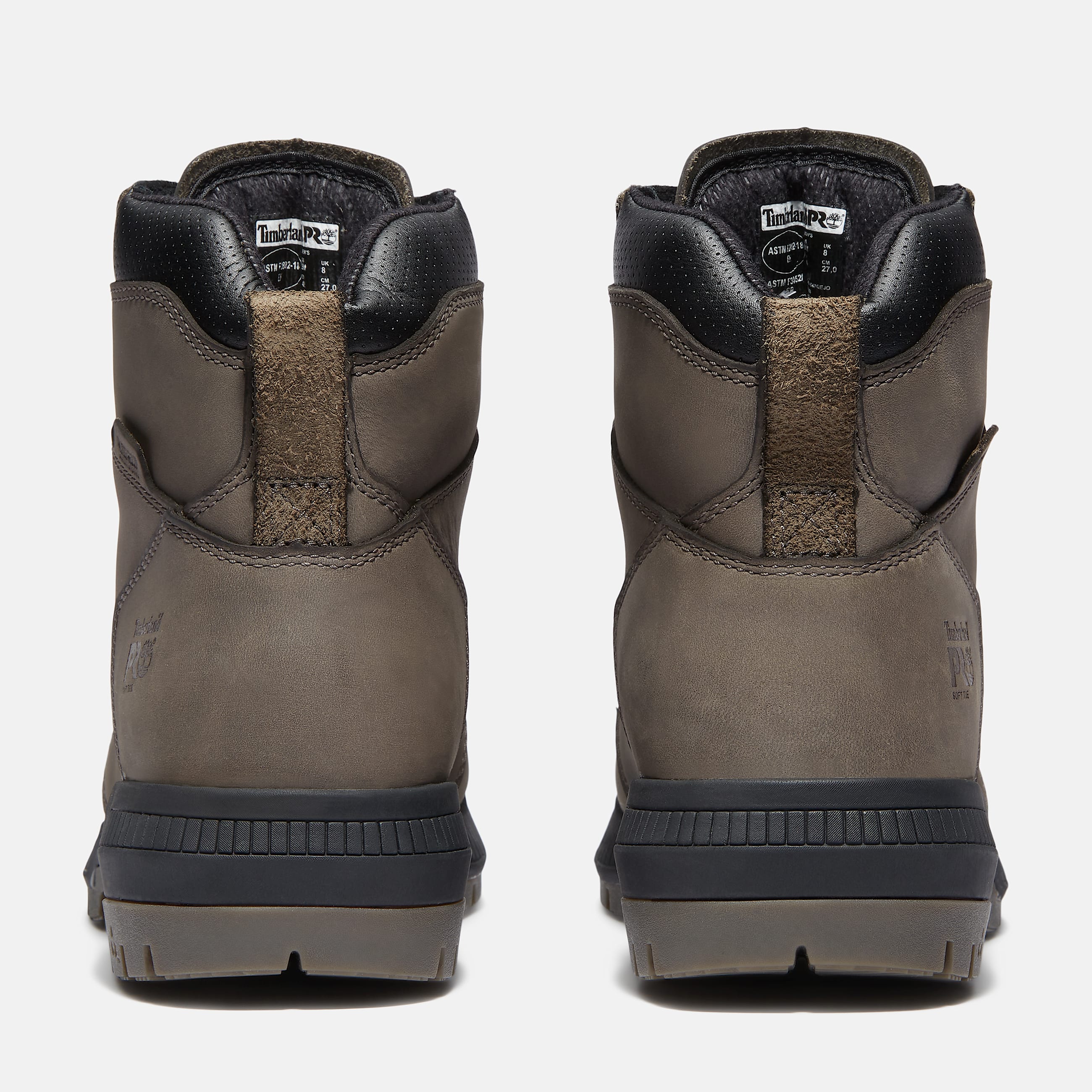 Mens Montauk 6 Soft Toe Work Boot TBL Medium Grey Leather ALT5