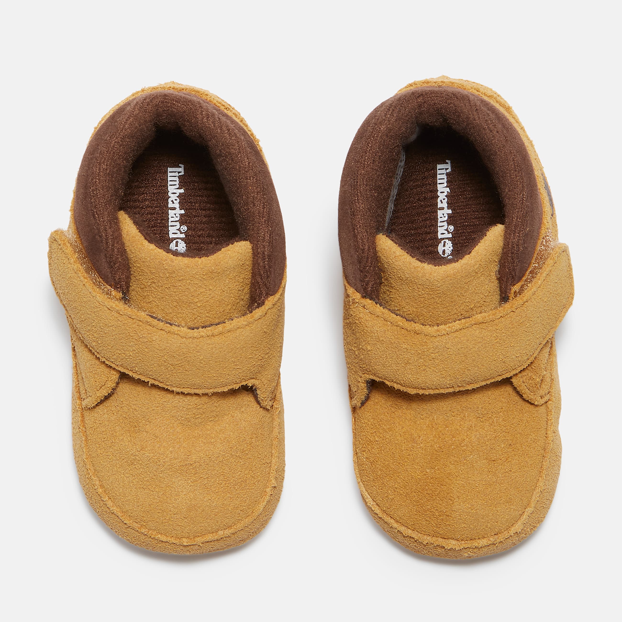 Infant Crib Bootie Mid HookandLoop Boot TBL Wheat Suede ALT2