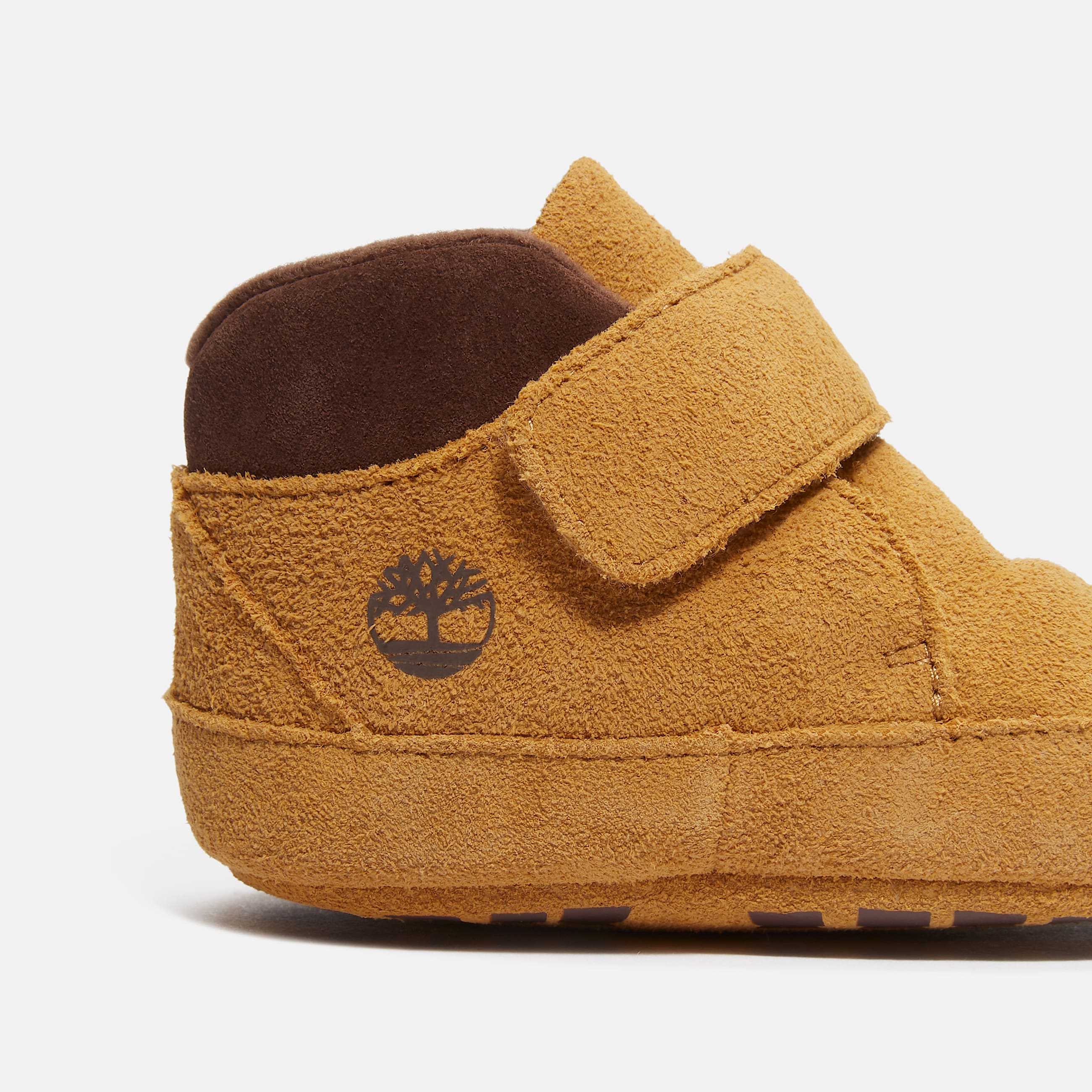 Infant Crib Bootie Mid HookandLoop Boot TBL Wheat Suede ALT7