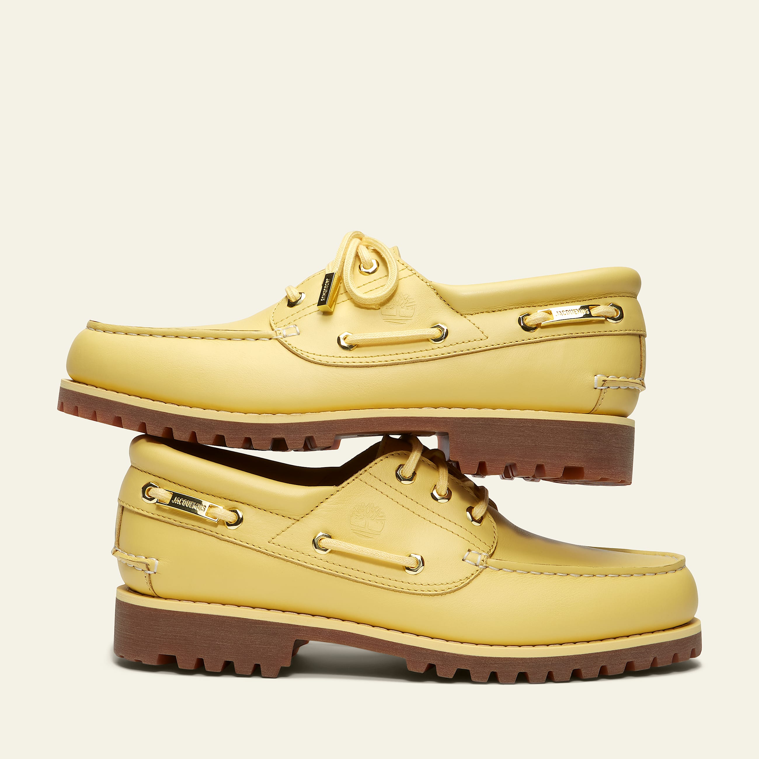 Timberland and Jacquemus 3Eye Lug Boat Shoe TBL Yellow FullGrain ALT8