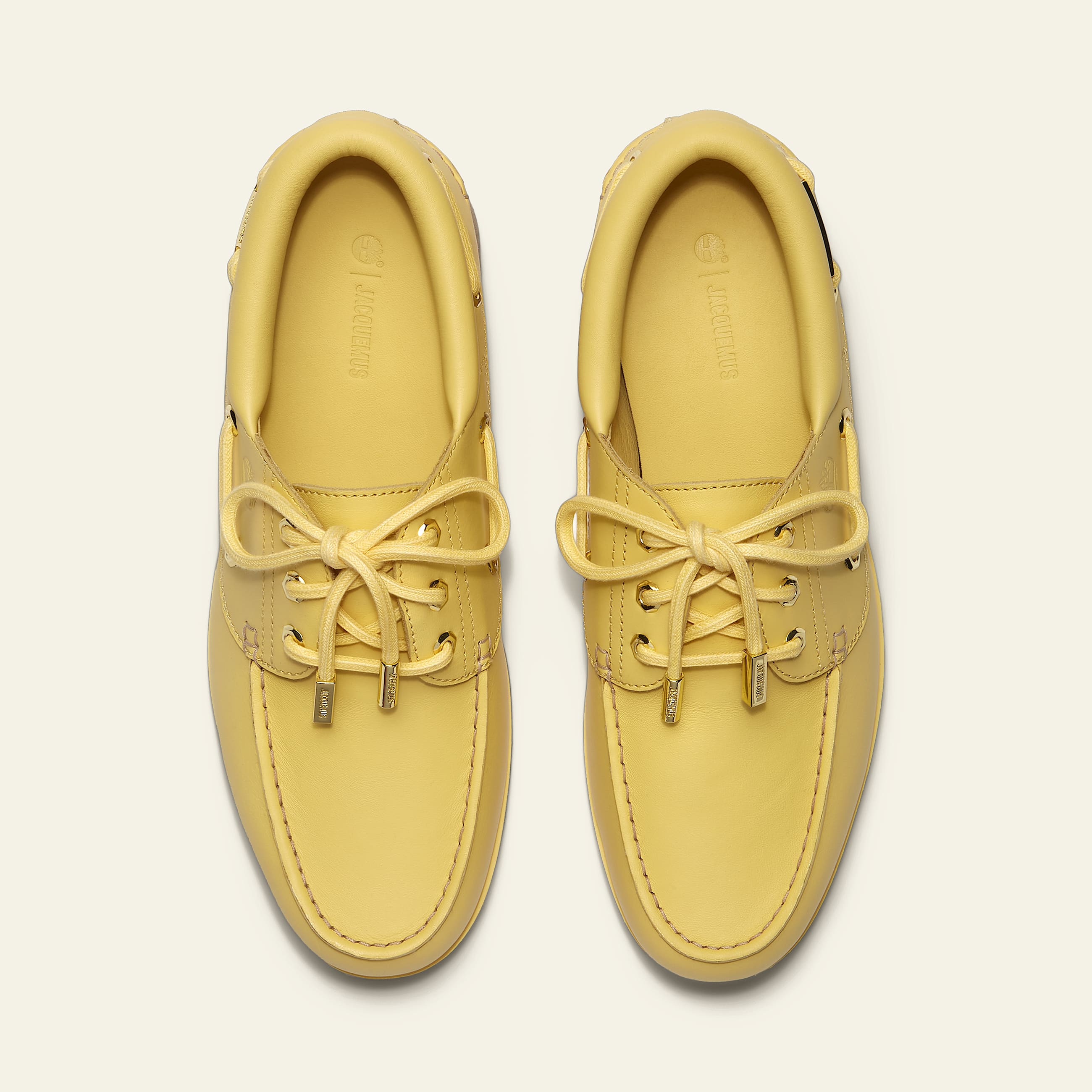 Timberland and Jacquemus 3Eye Lug Boat Shoe TBL Yellow FullGrain ALT2
