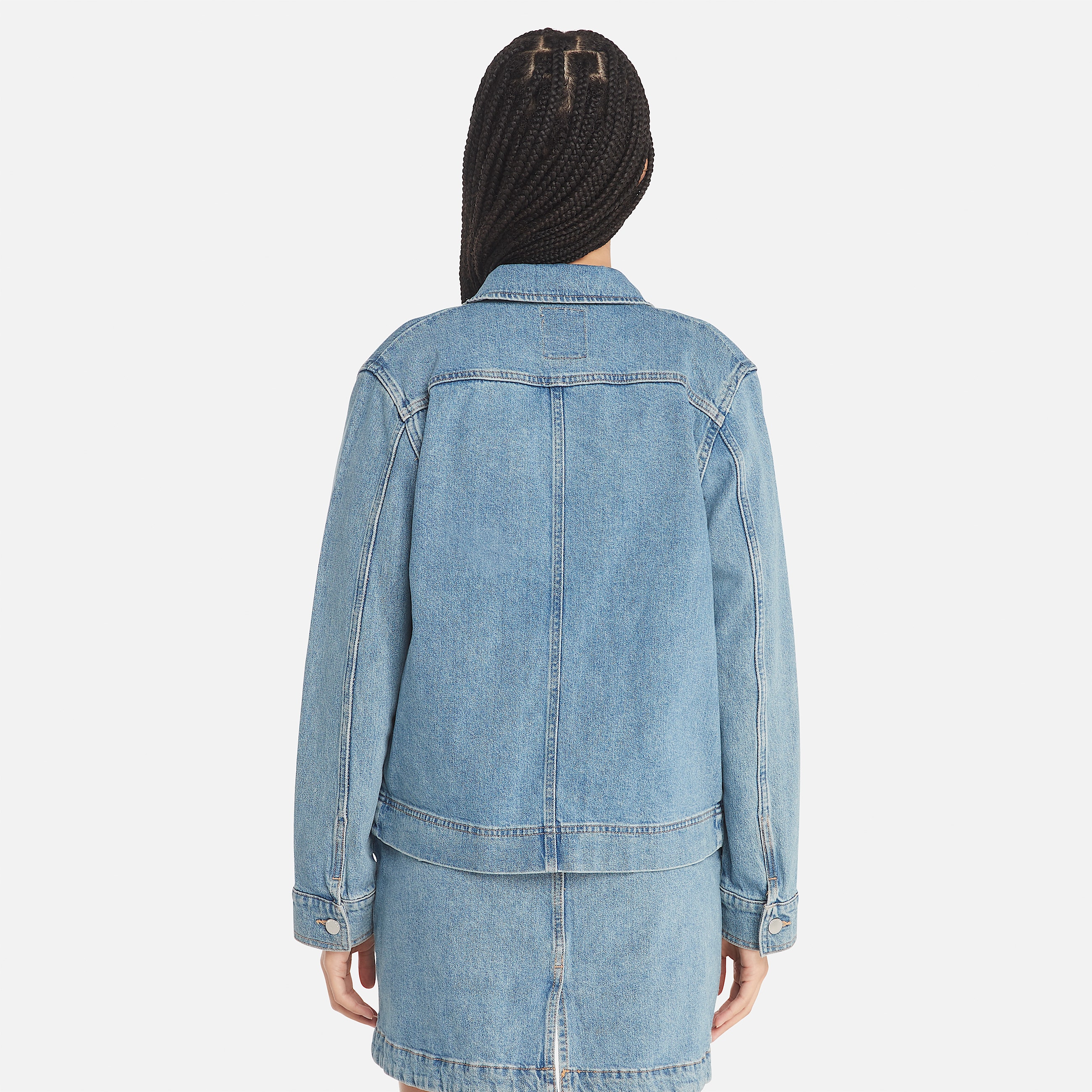 Womens Kempshire Denim Chore Jacket TBL Mid Blue ALT9