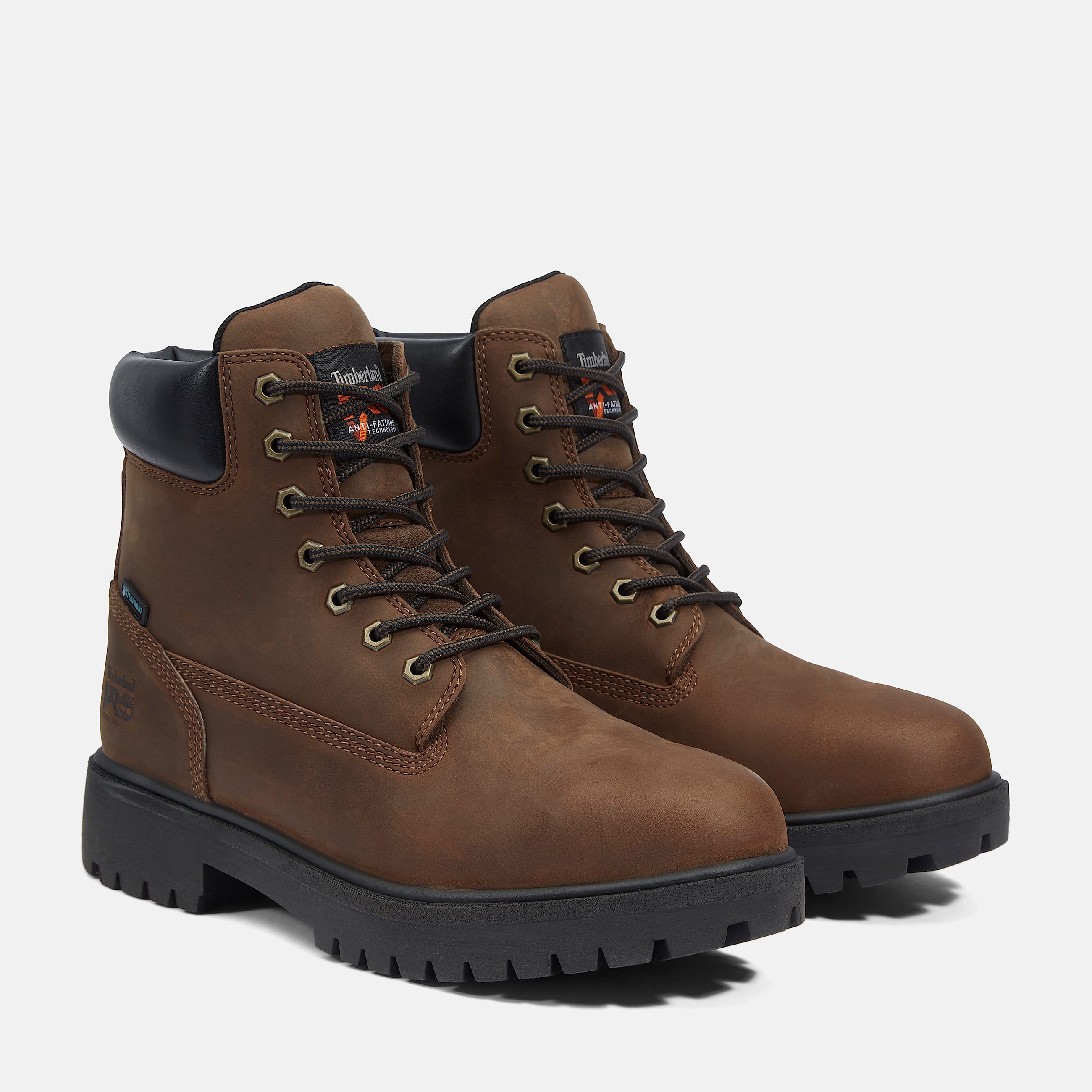 Mens Direct Attach 6 Steel Toe Waterproof Work Boot TBL Brown ALT4