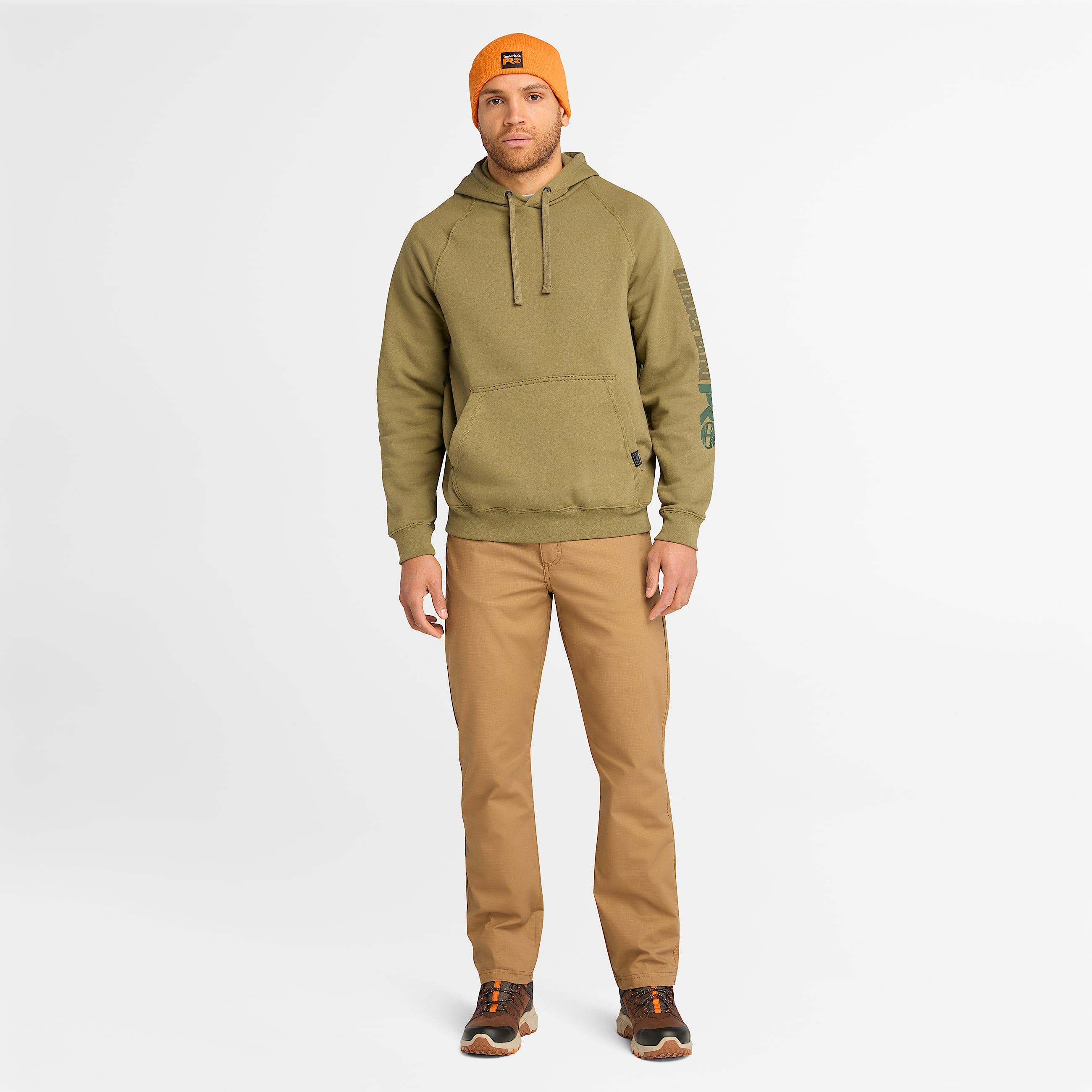 Mens Timberland PRO Hood Honcho Sport Hoodie TBL Burnt Olive Tonal ALT1