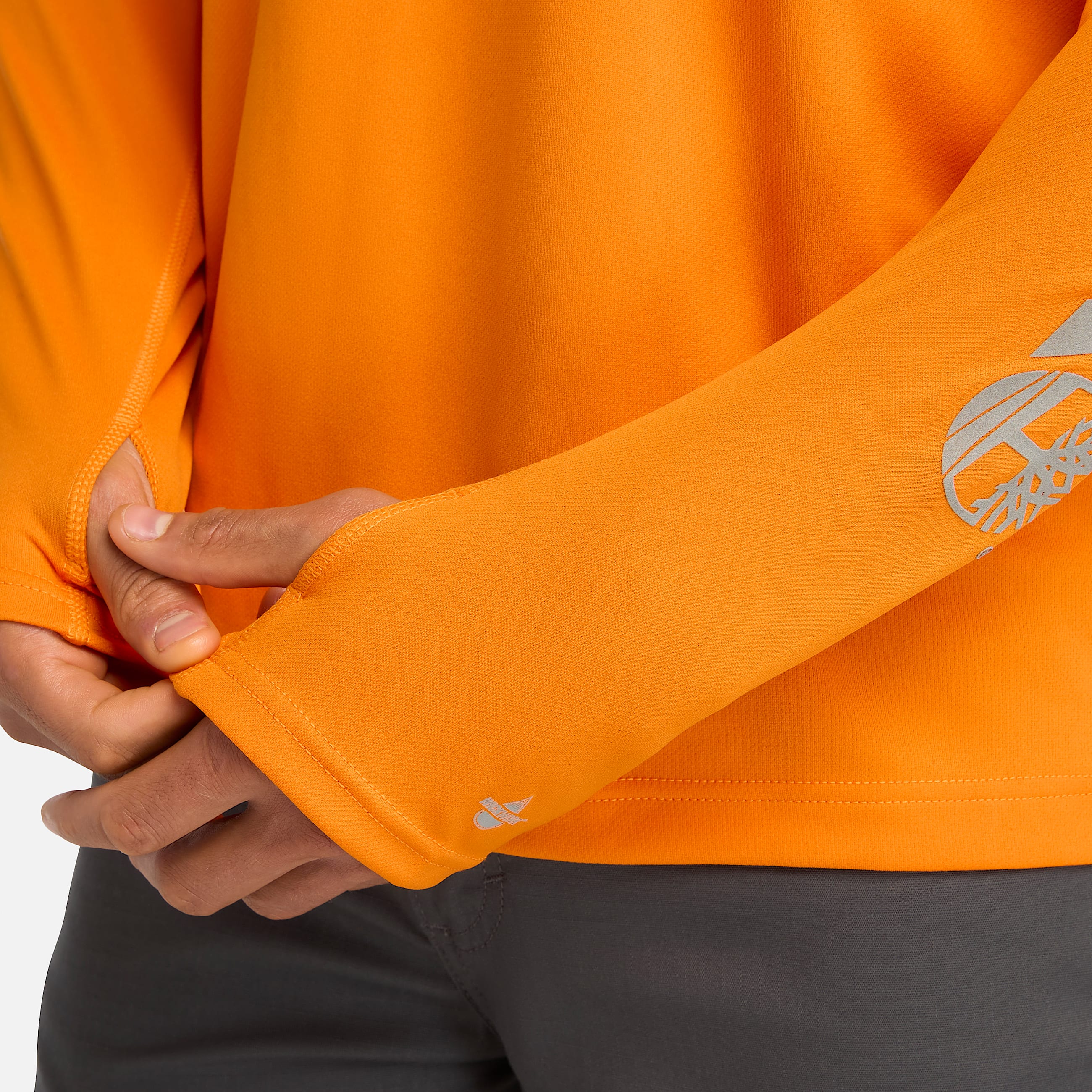Mens Timberland PRO Wicking Good Hoodie TBL PRO Orange ALT2