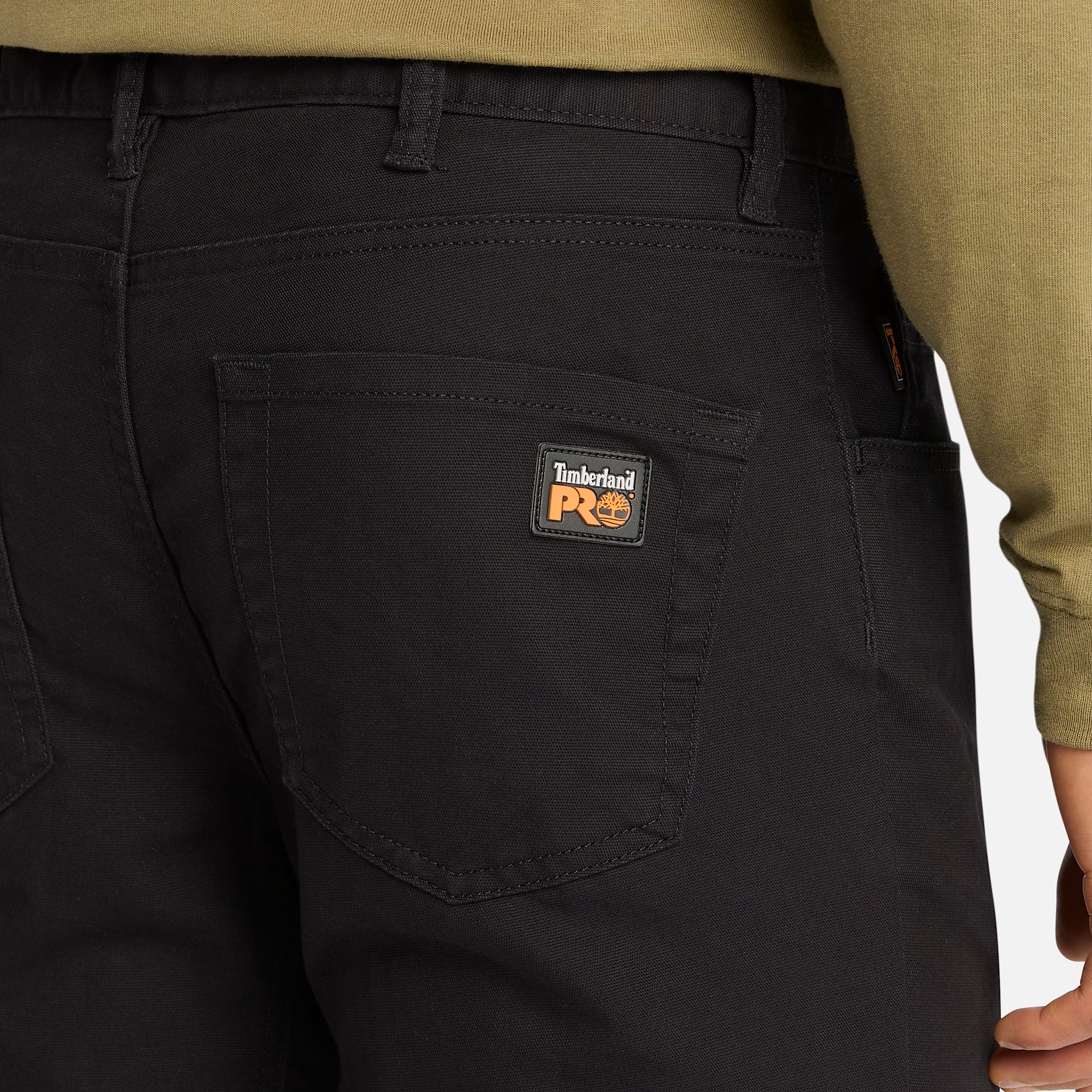 Mens Timberland PRO Ironhide Flex Canvas Work Pant TBL Jet Black ALT2