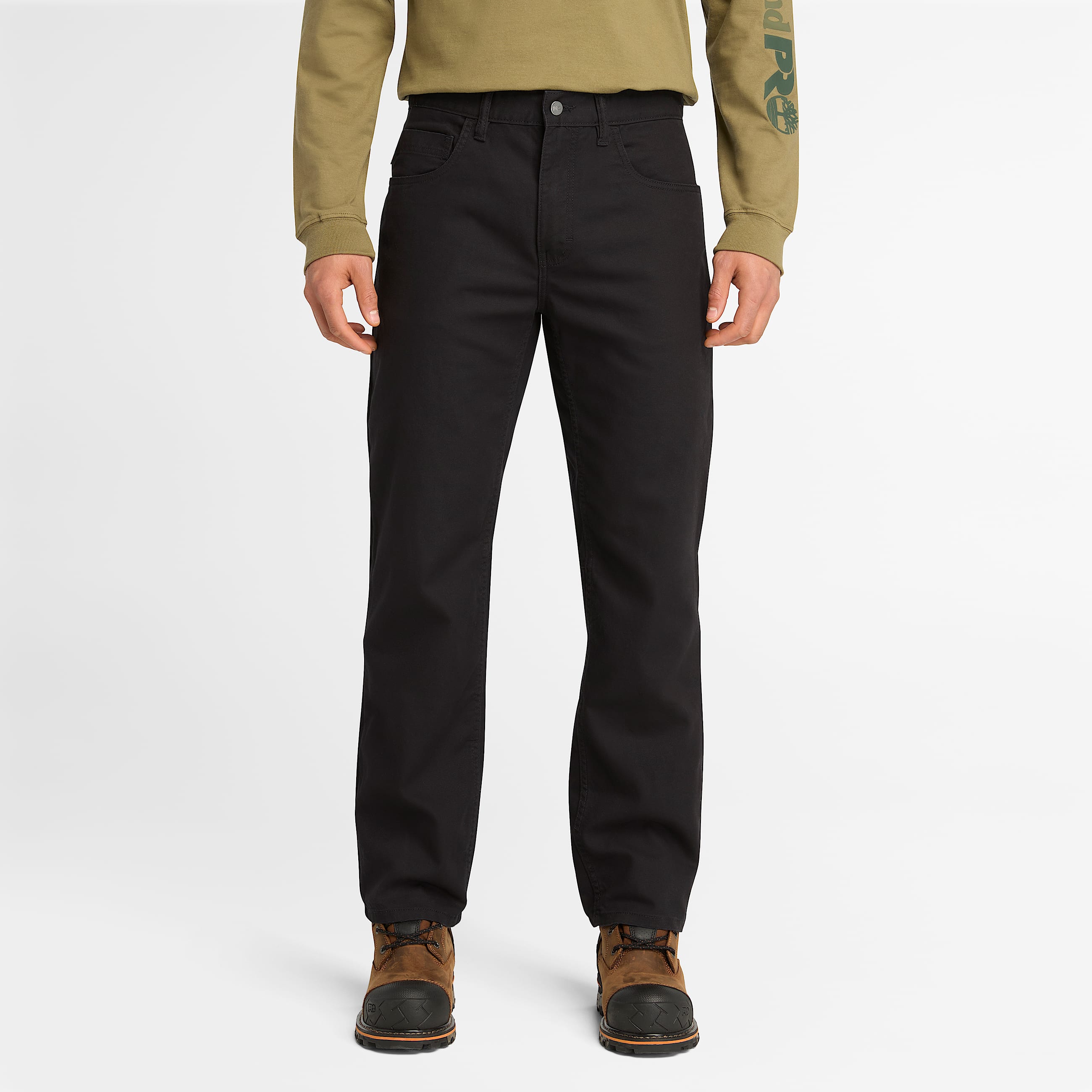 Mens Timberland PRO Ironhide Flex Canvas Work Pant TBL Jet Black HERO