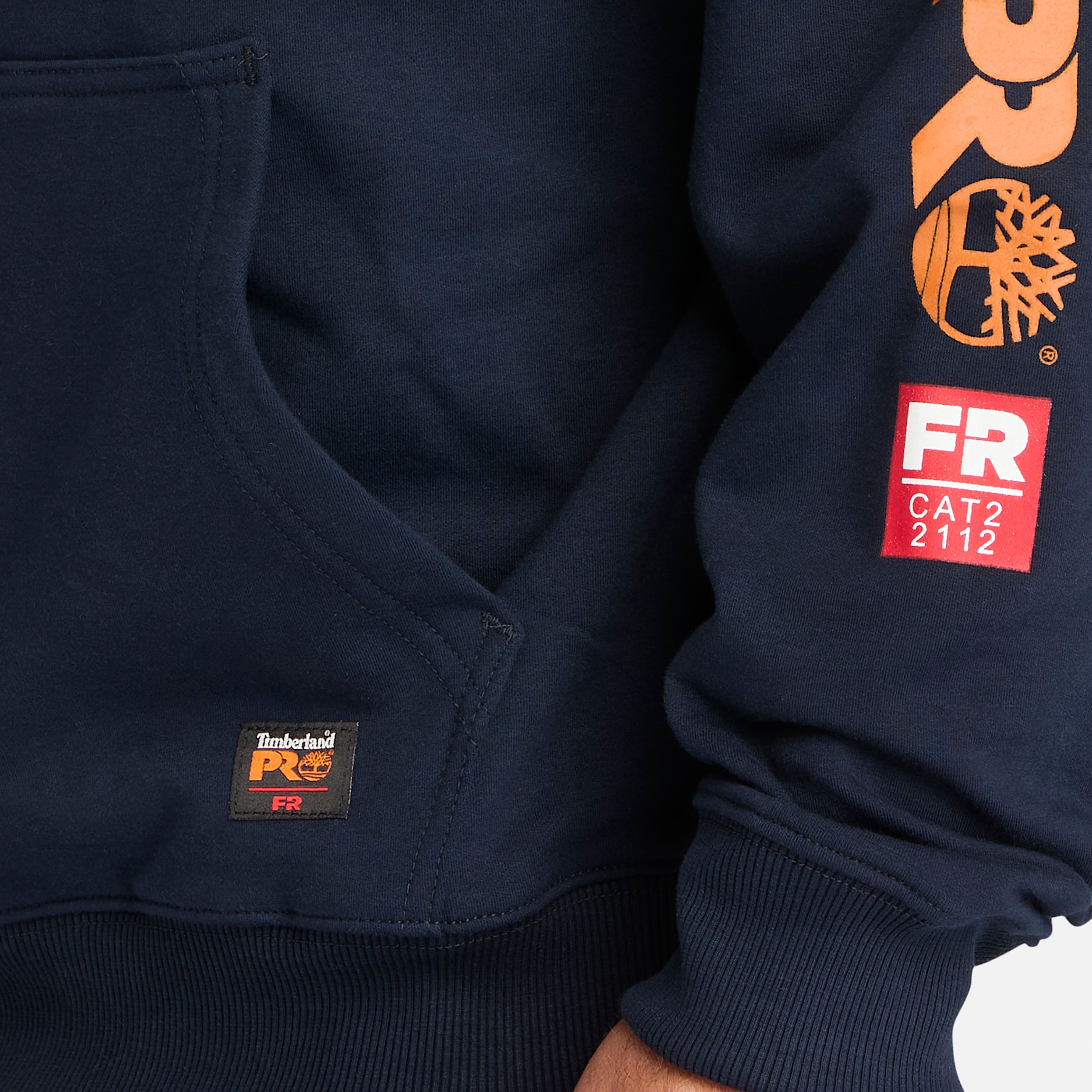 Mens Timberland PRO Hood Honcho FlameResistant Pullover Hoodie TBL Navy ALT3