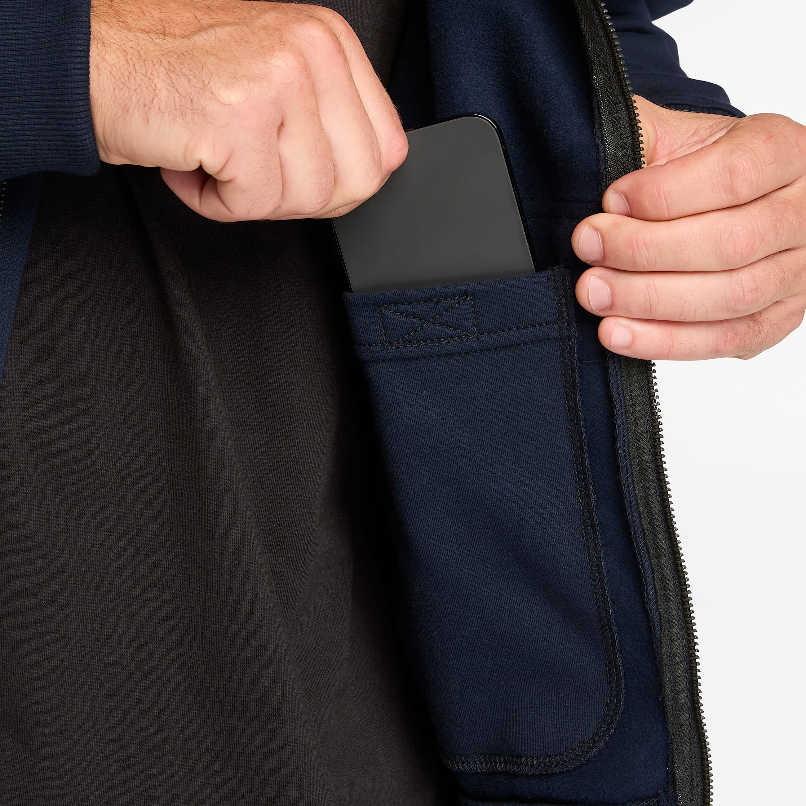 Sudadera con Cierre completa Timberland PRO Hood Honcho resistente a las llamas para hombre TBL Azul marino ALT2