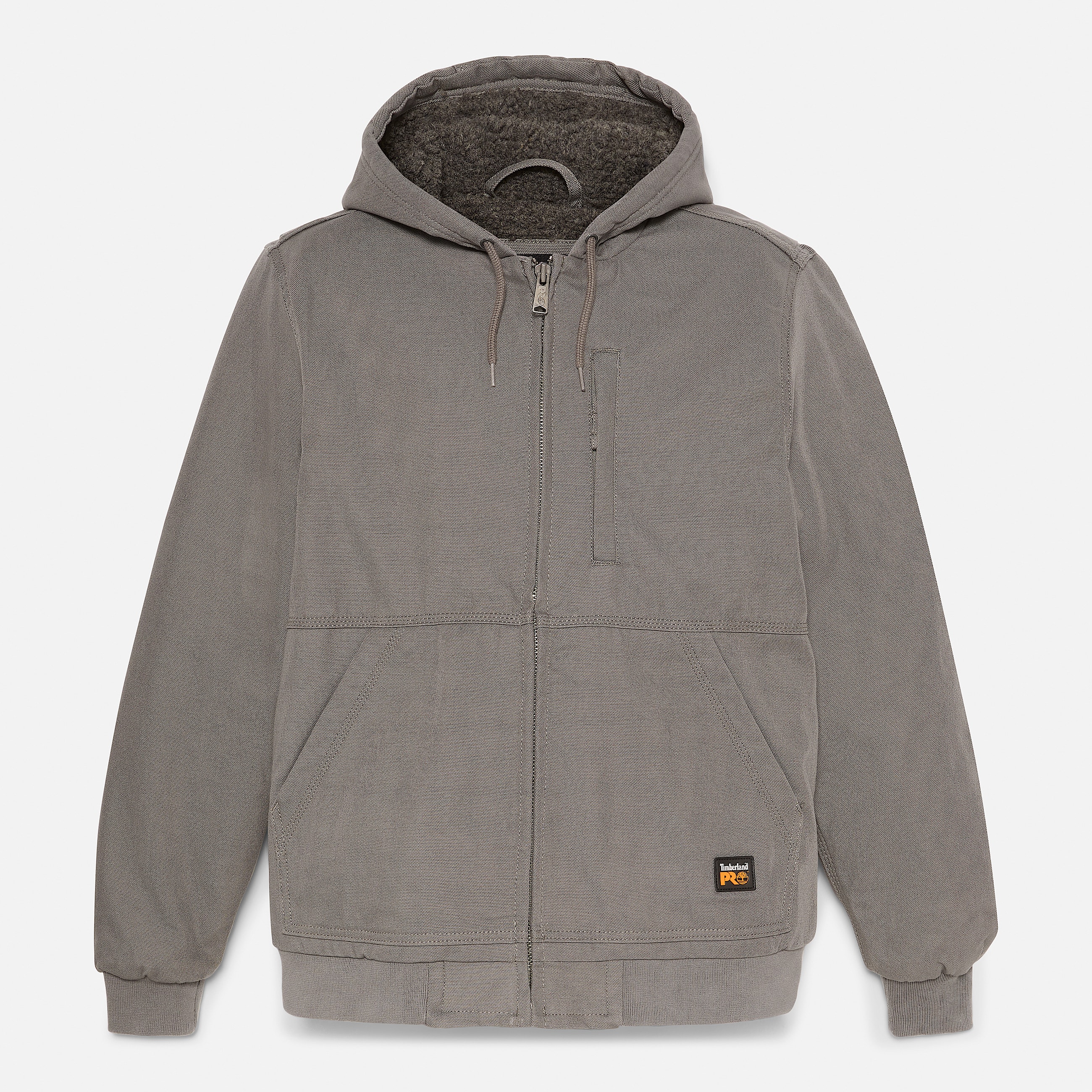 Mens Timberland PRO Gritman FleeceLined Hooded Canvas Jacket TBL Pewter ALT10