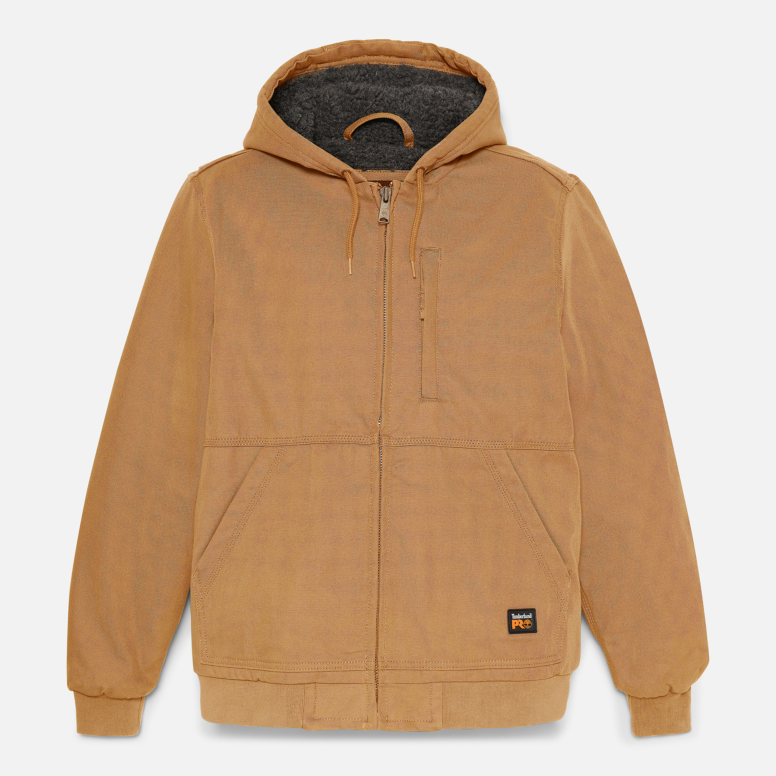 Mens Timberland PRO Gritman FleeceLined Hooded Canvas Jacket TBL Dark Wheat ALT10