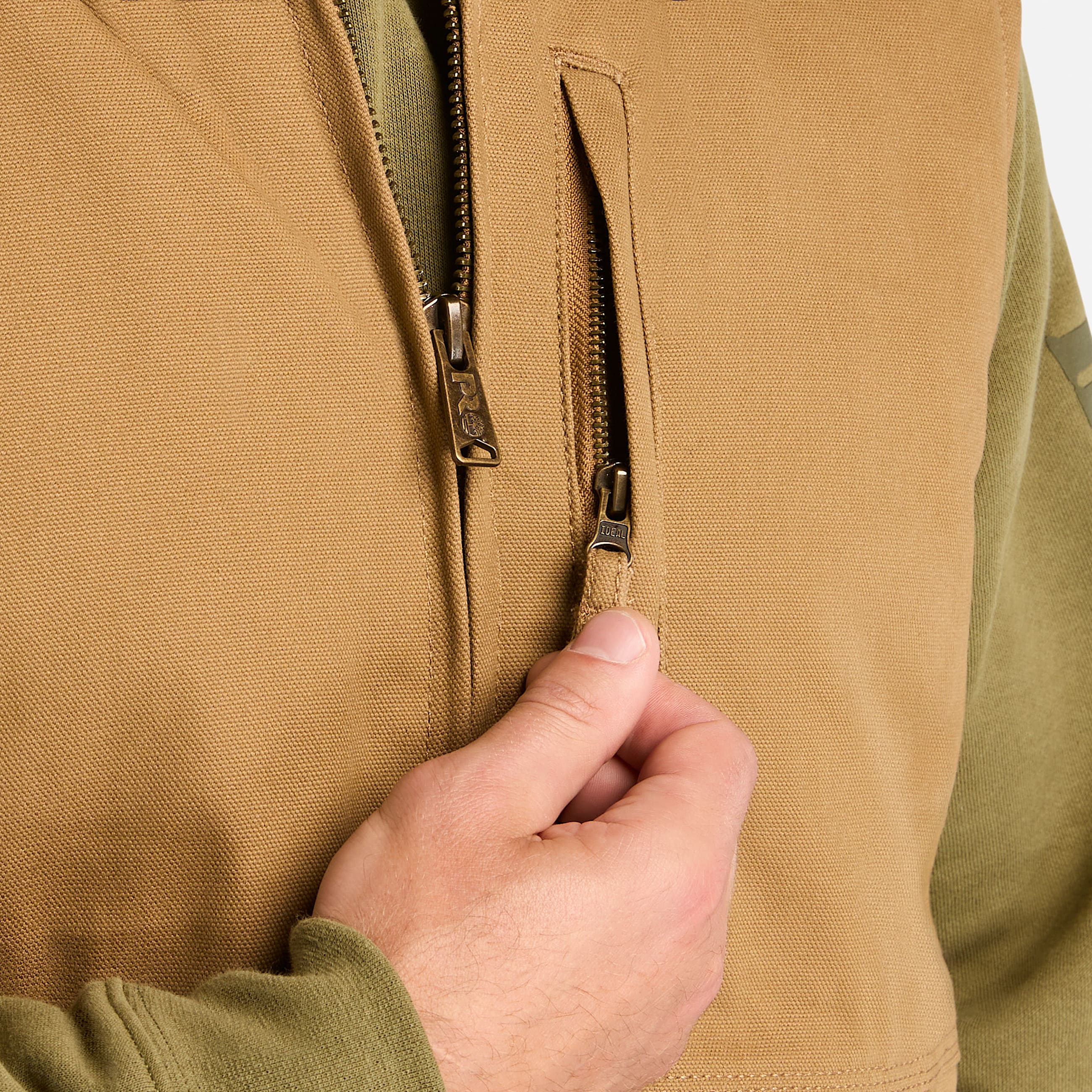 Veste en toile double Timberland PRO Gritman pour hommes TBL Dark Wheat ALT2