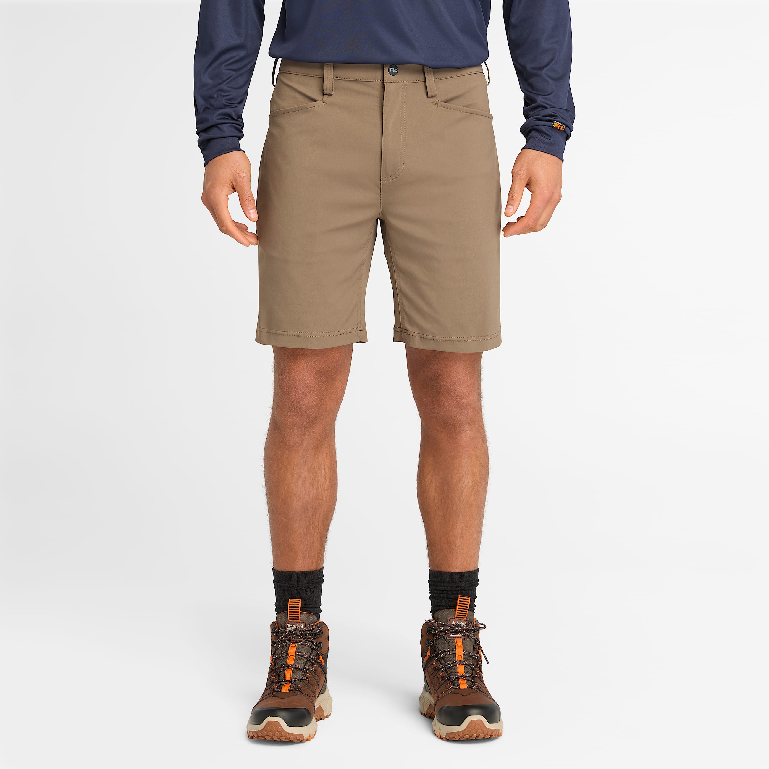 Mens Timberland PRO Tempe Short TBL Bison Brown HERO