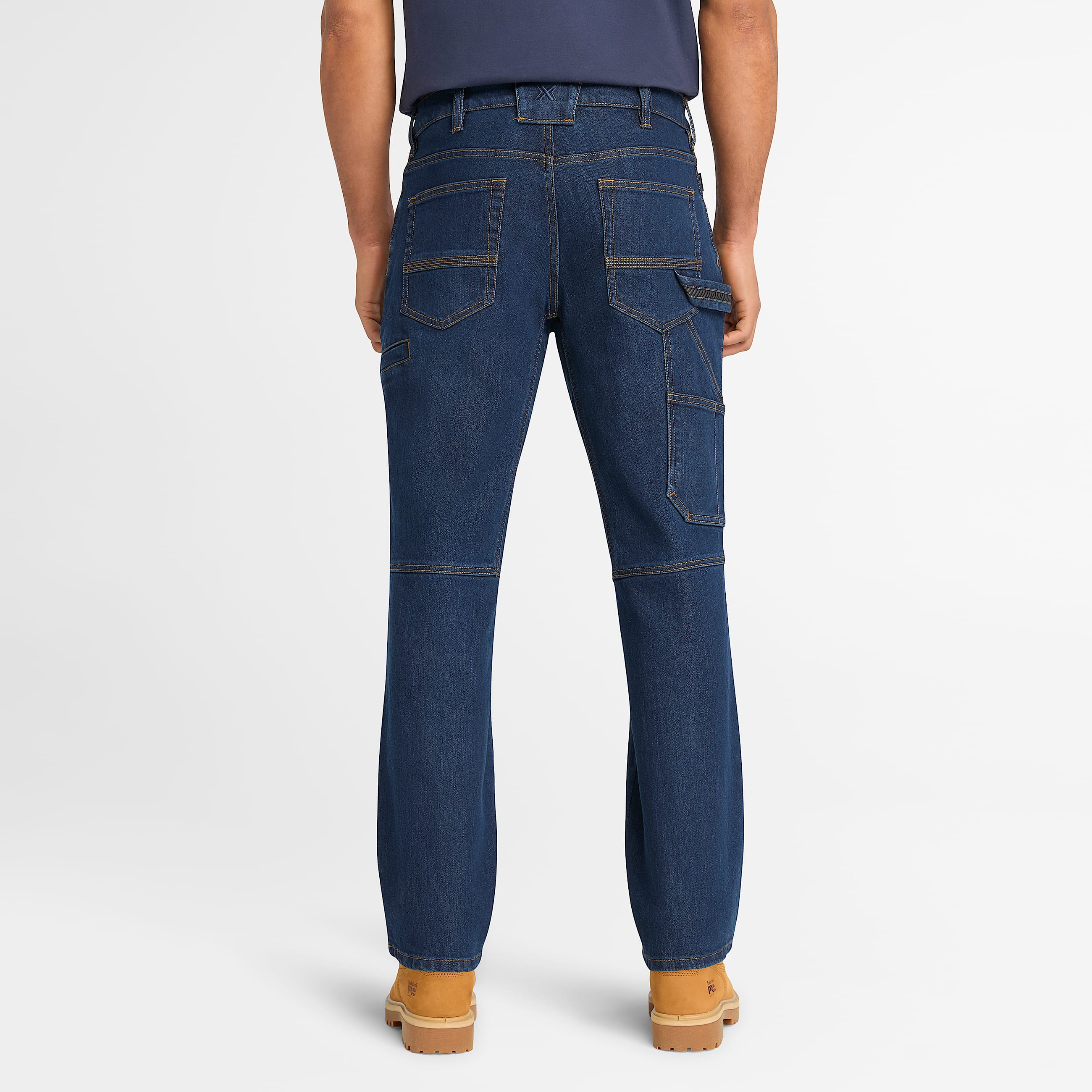 Mens Timberland PRO Ballast Flex Denim Carpenter Jeans TBL Dark Wash ALT9