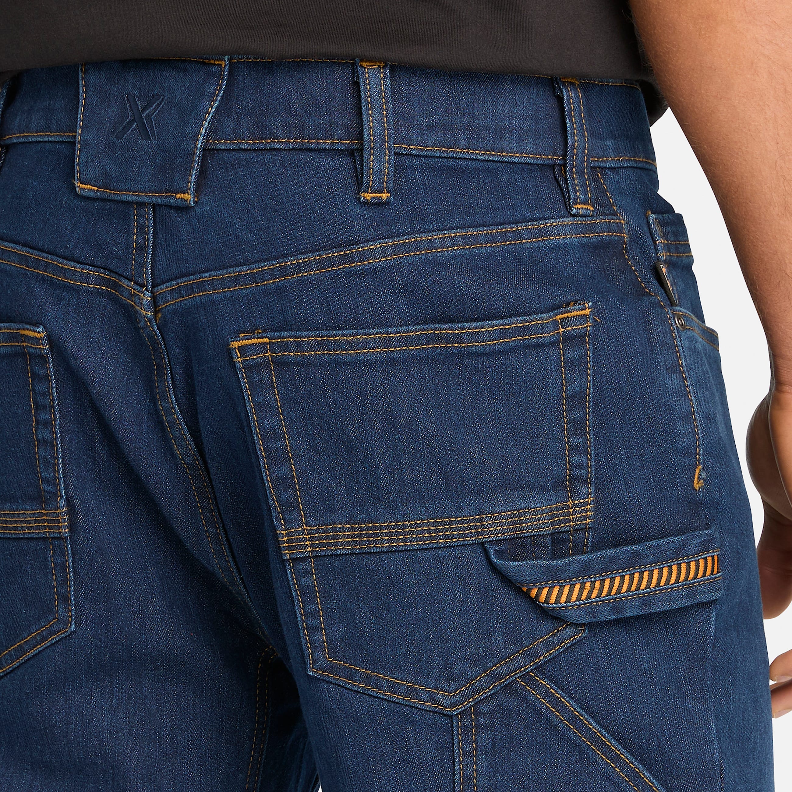 Mens Timberland PRO Ballast AthleticFit Flex Denim Carpenter Jeans TBL Dark Wash ALT2