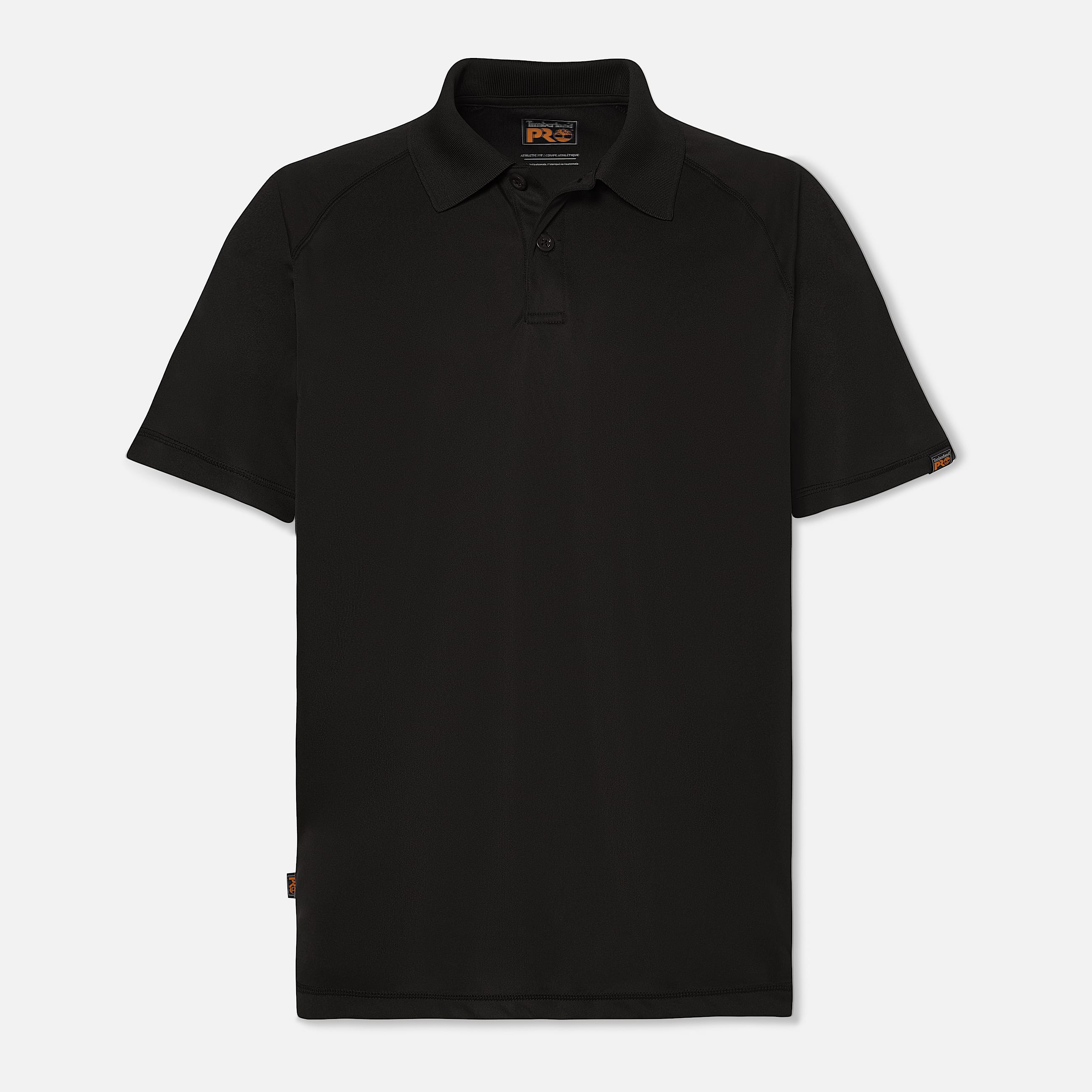 Mens Timberland PRO Wicking Good Polo Shirt TBL Black ALT10
