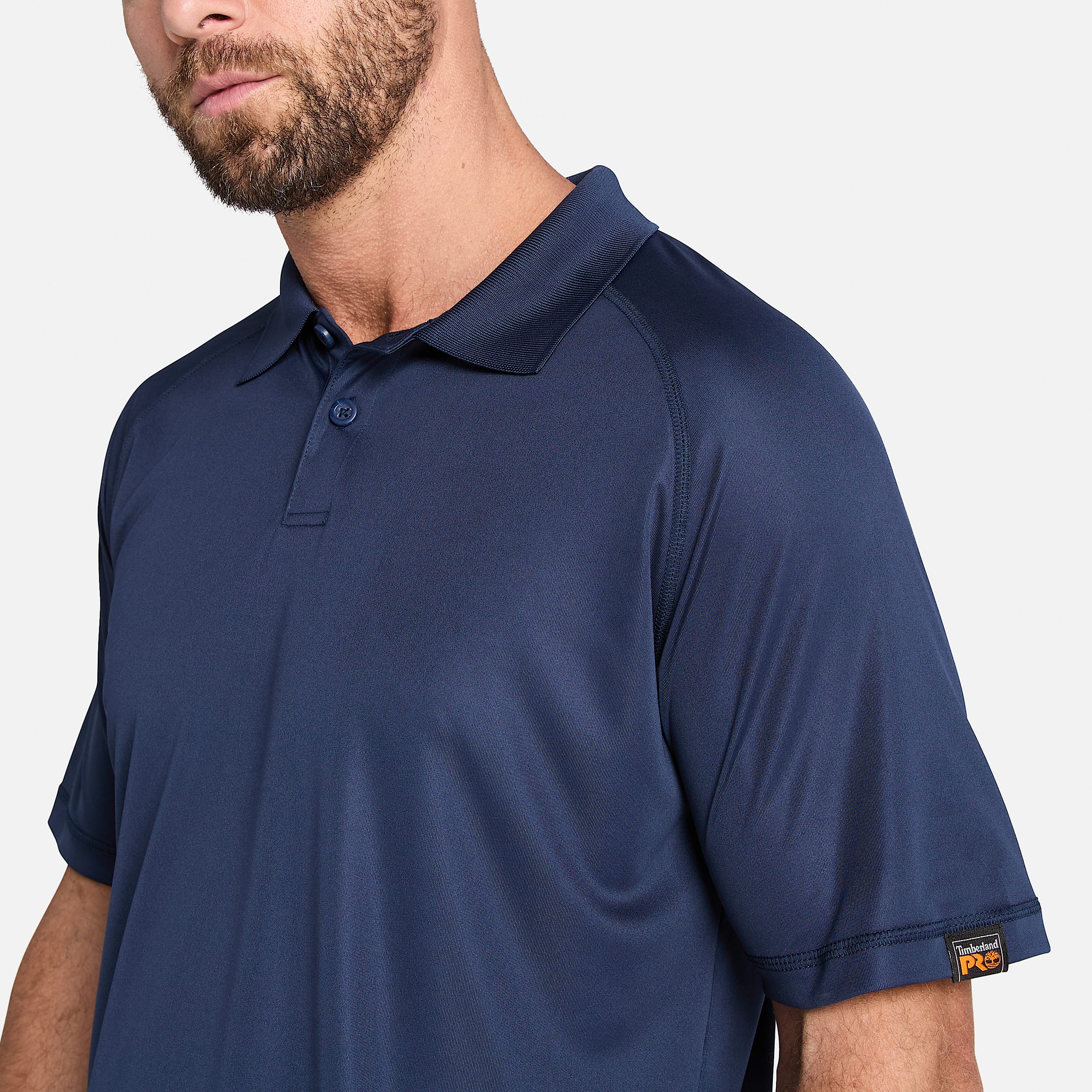Mens Timberland PRO Wicking Good Polo Shirt TBL Black Iris ALT2