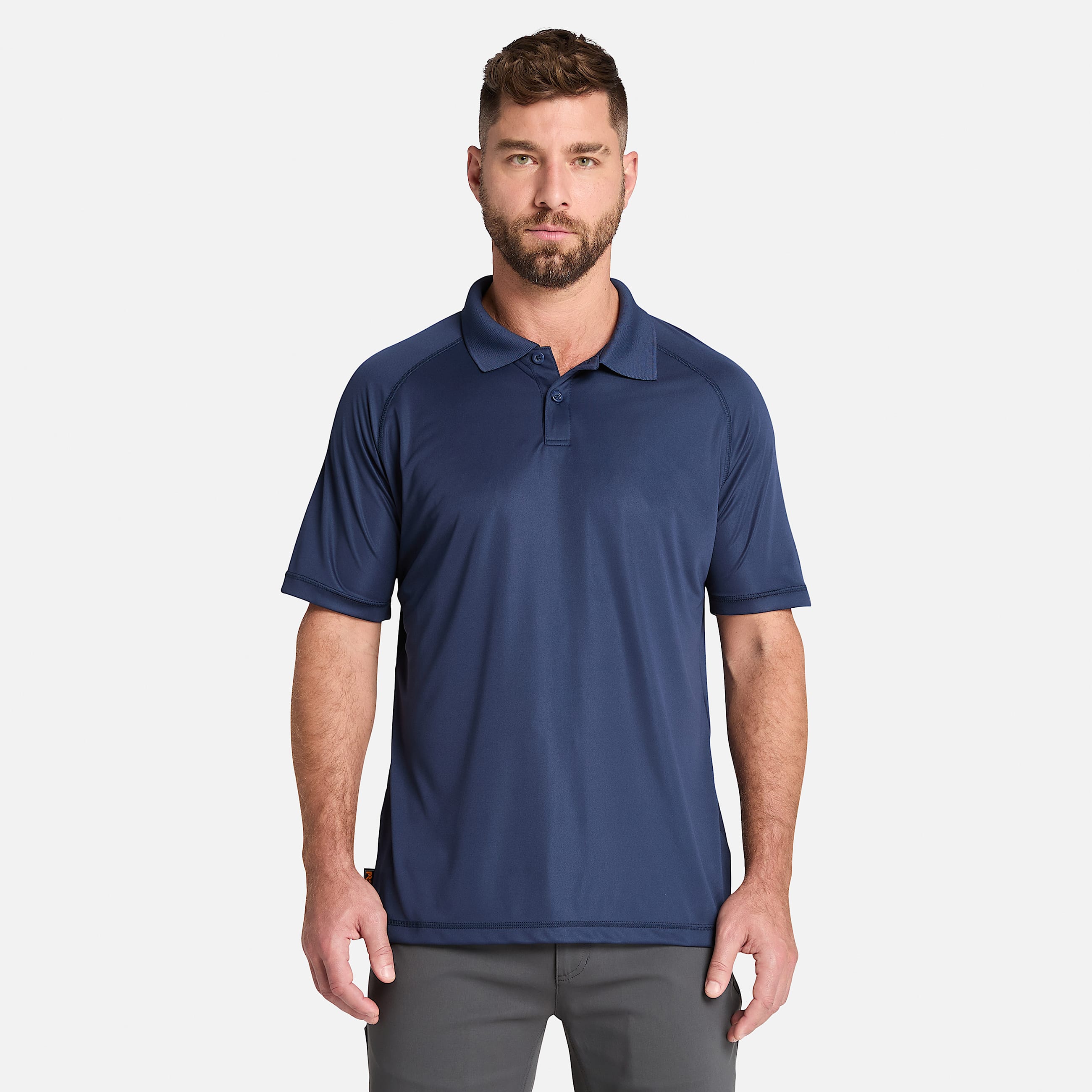 Mens Timberland PRO Wicking Good Polo Shirt TBL Black Iris HERO