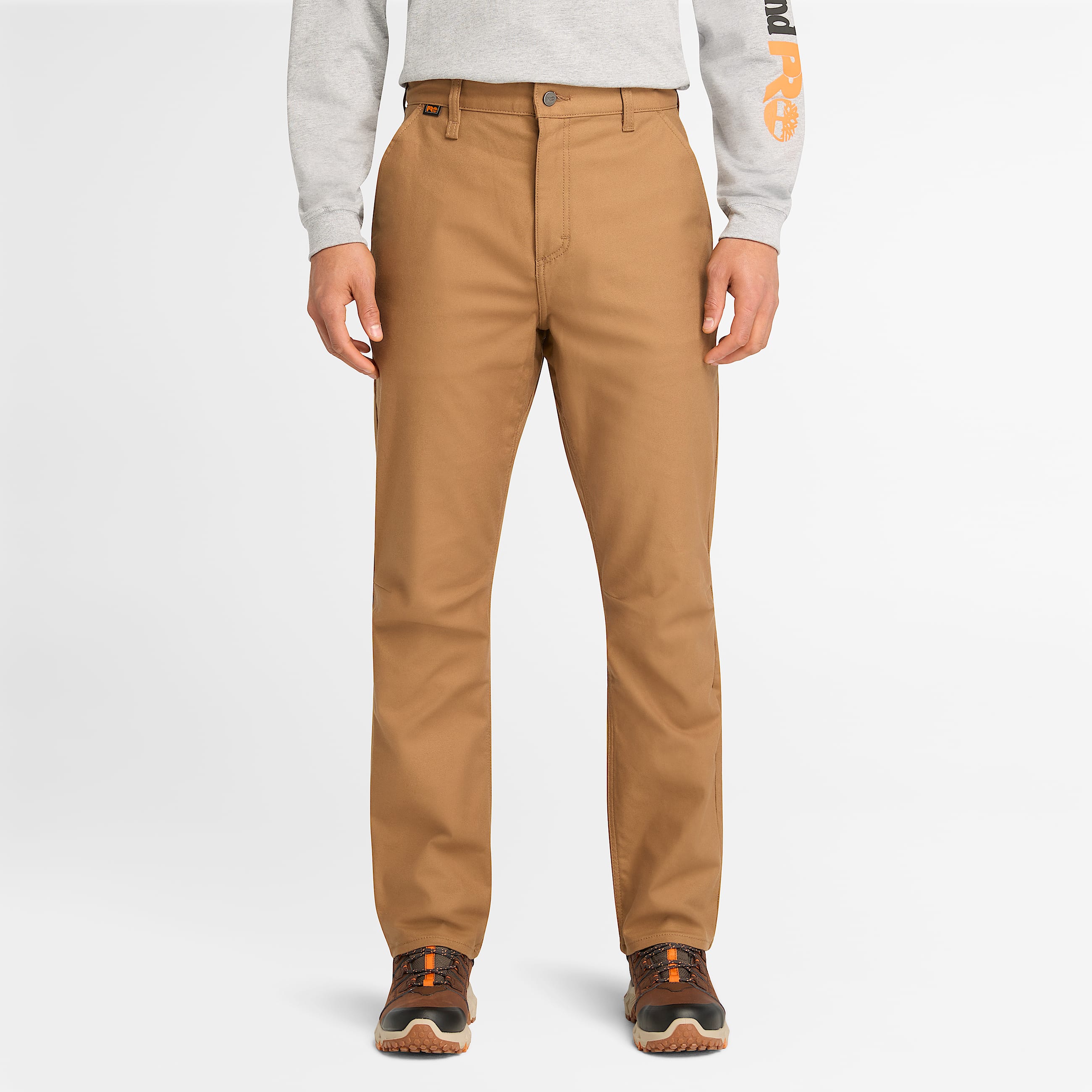 Mens Timberland PRO GritFlex AthleticFit Flex Canvas Pant TBL Dark Wheat HERO