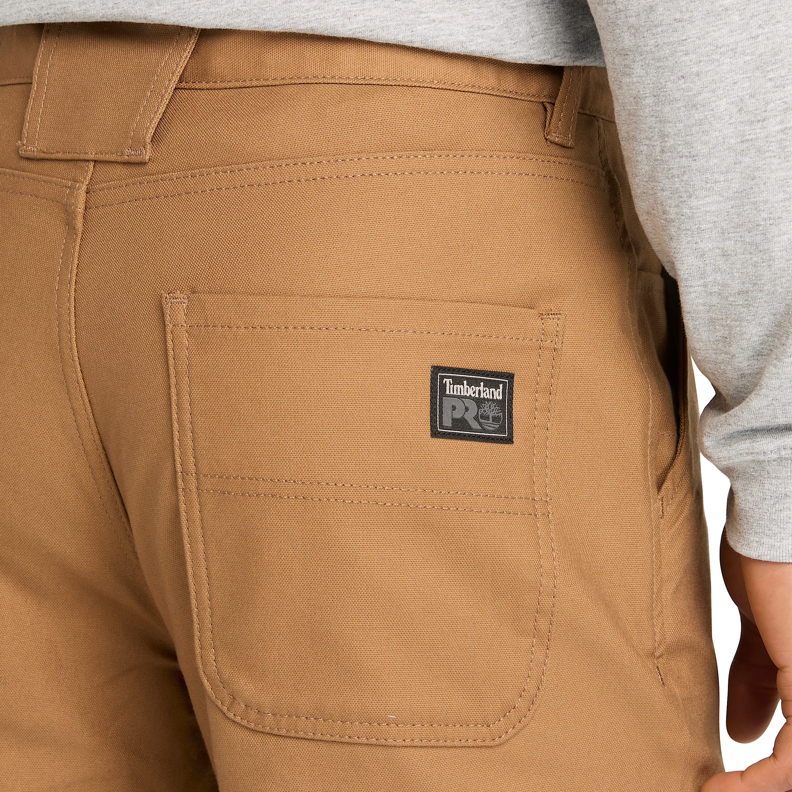 Mens Timberland PRO GritFlex AthleticFit Flex Canvas Pant TBL Dark Wheat ALT2