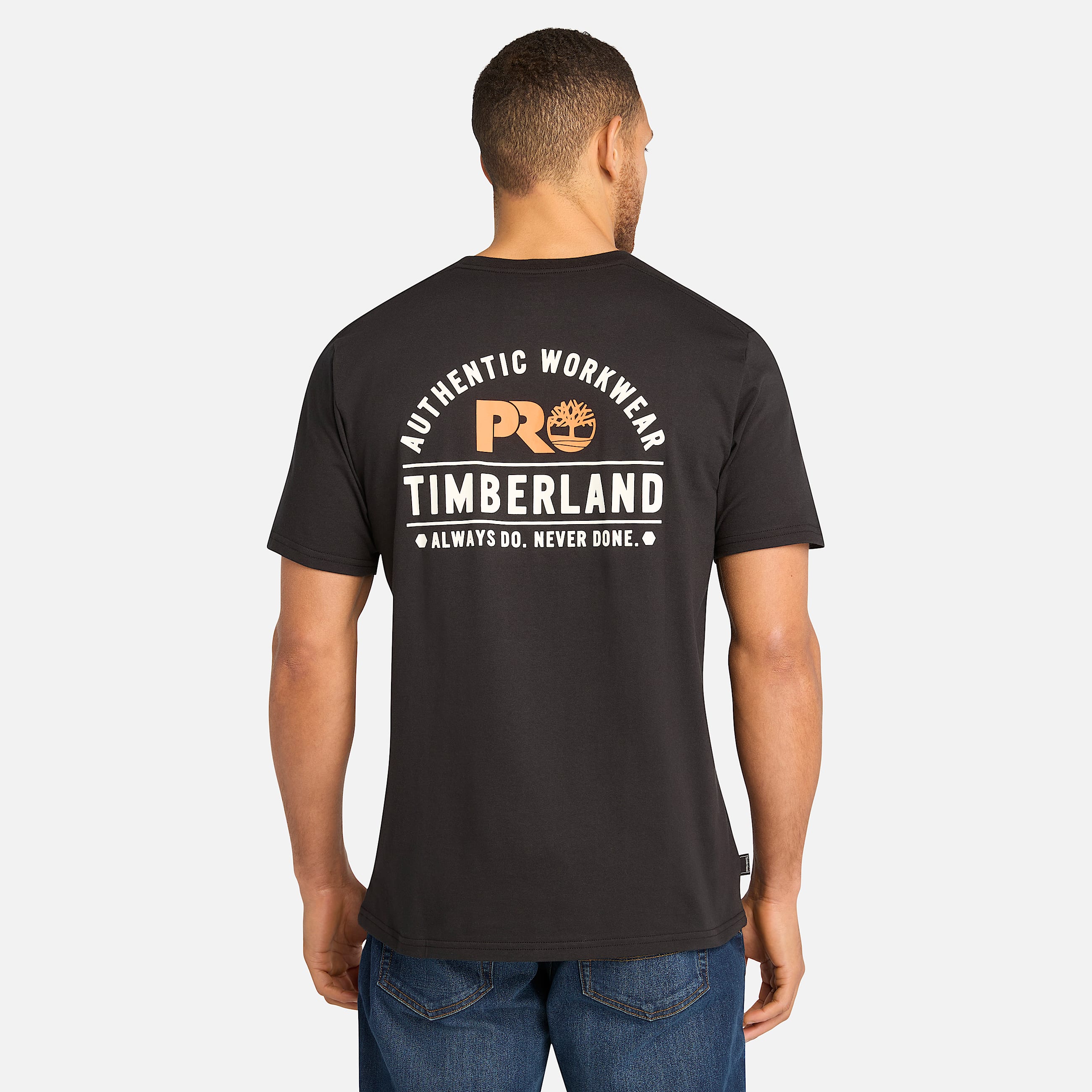 Mens Timberland PRO Authentic Workwear TShirt TBL Black ALT9
