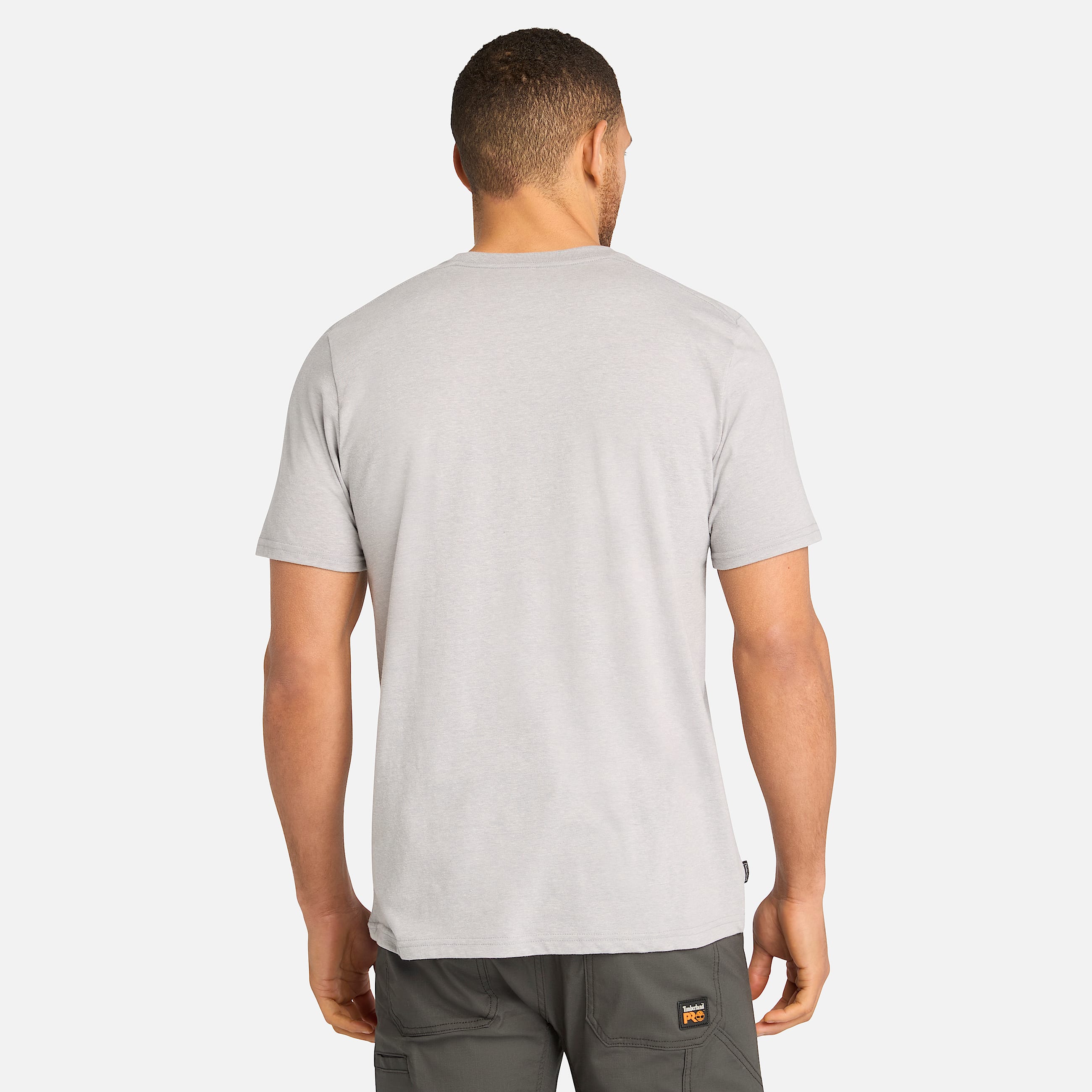 Mens Timberland PRO Trademark TShirt TBL Medium Grey Heather ALT9
